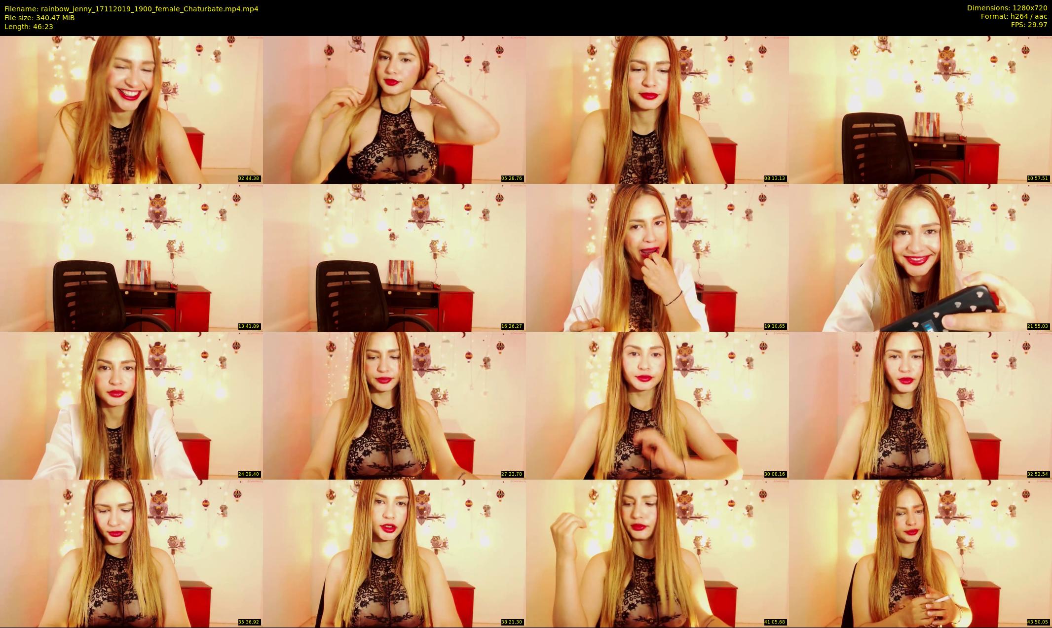 rainbow_jenny — 47 minute Chaturbate female cam show recording, 720p, Nov 17, 2019