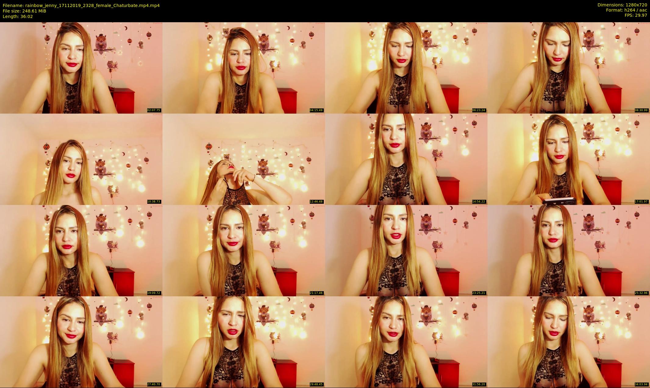 rainbow_jenny — 37 minute Chaturbate female cam show recording, 720p, Nov 17, 2019