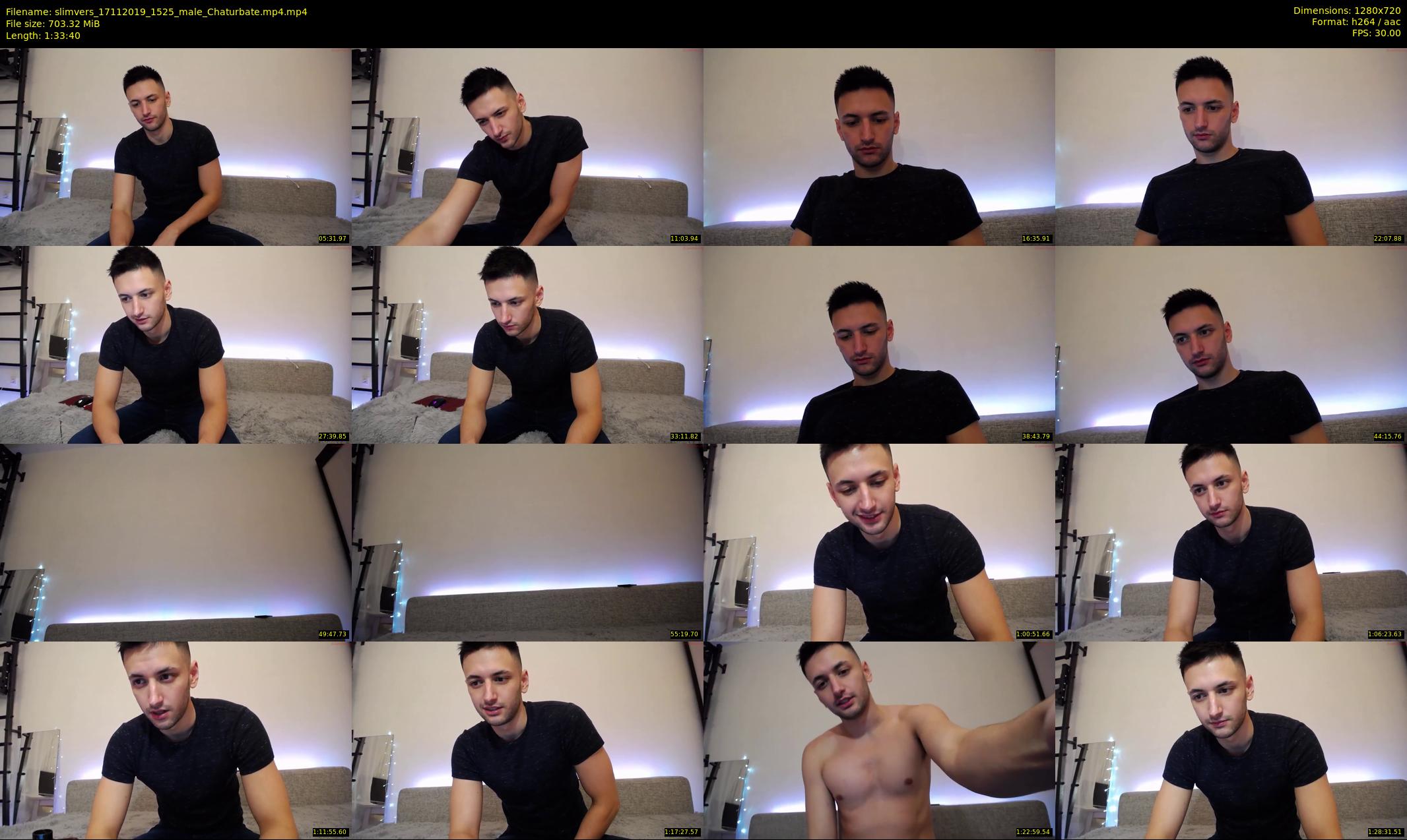 slimvers — 94 minute Chaturbate male cam show recording, 720p, Nov 17, 2019