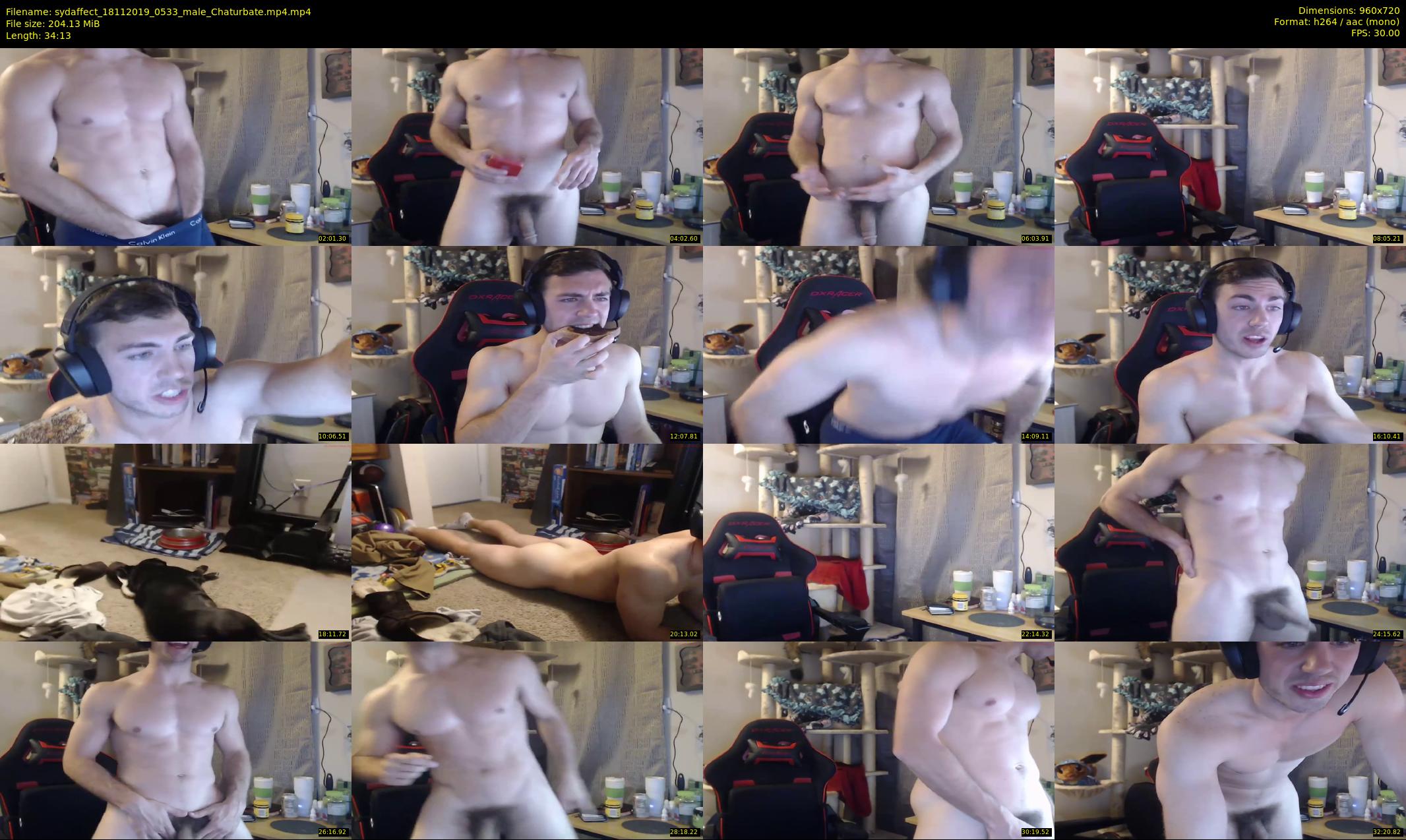 sydaffect — 35 minute Chaturbate male cam show recording, 720p, Nov 18, 2019