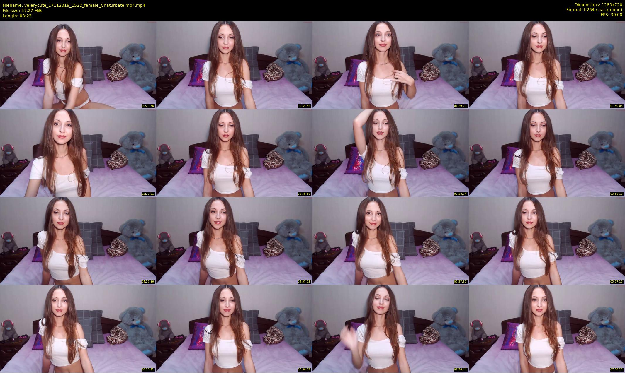 velerycute — 9 minute Chaturbate female cam show recording, 720p, Nov 17, 2019