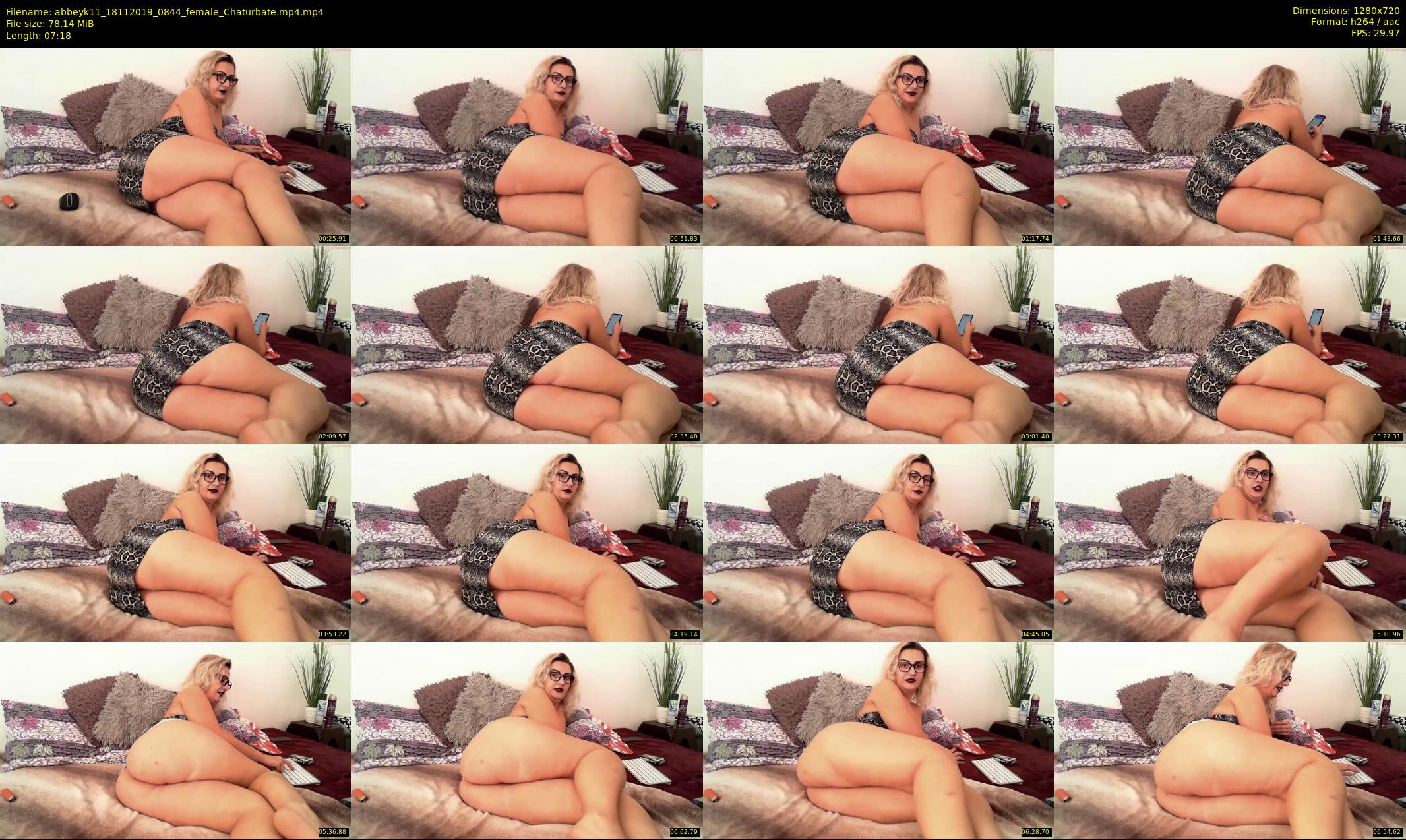 abbeyk11 — 8 minute Chaturbate female cam show recording, 720p, Nov 18, 2019