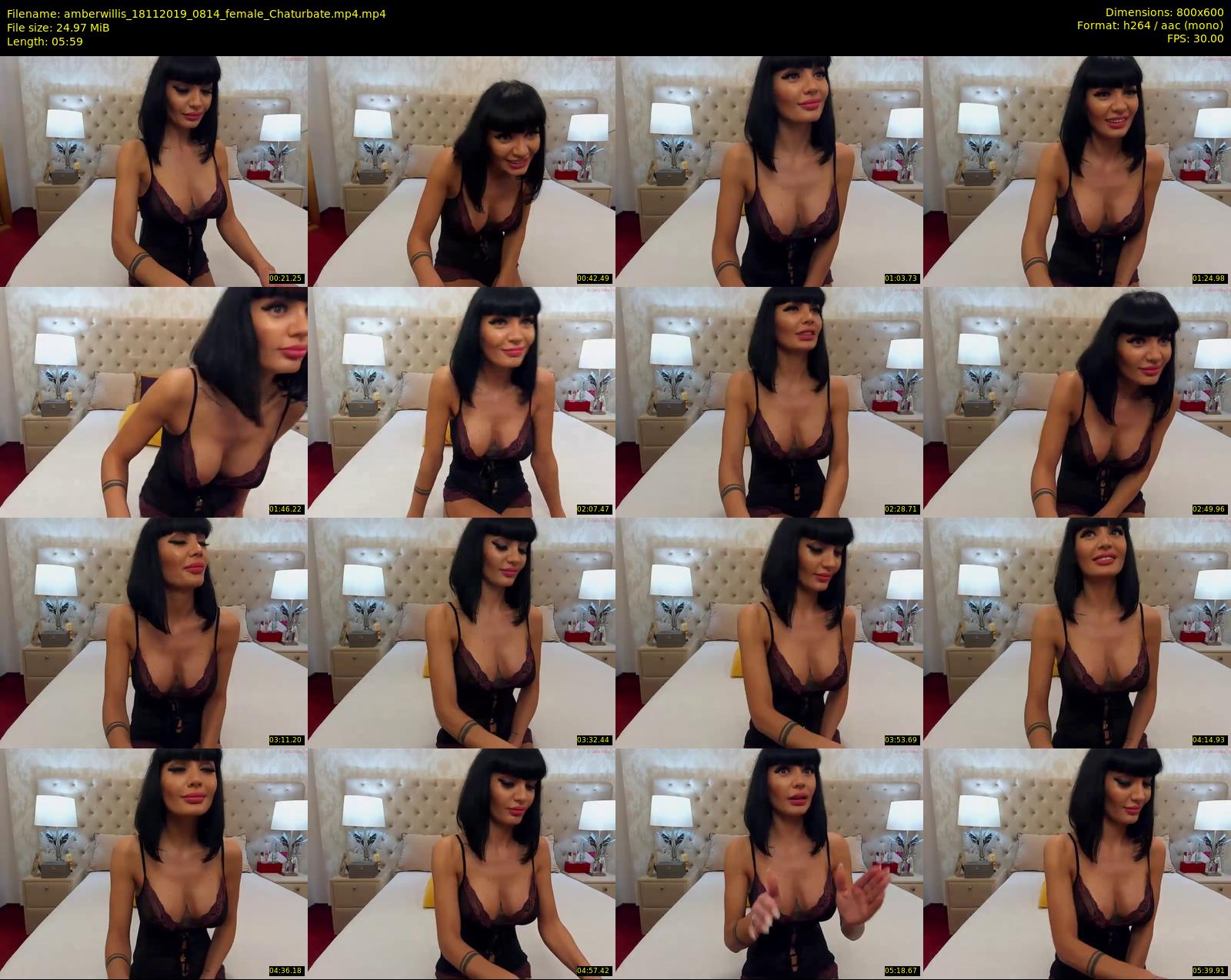 amberwillis — 6 minute Chaturbate female cam show recording, 480p, Nov 18, 2019