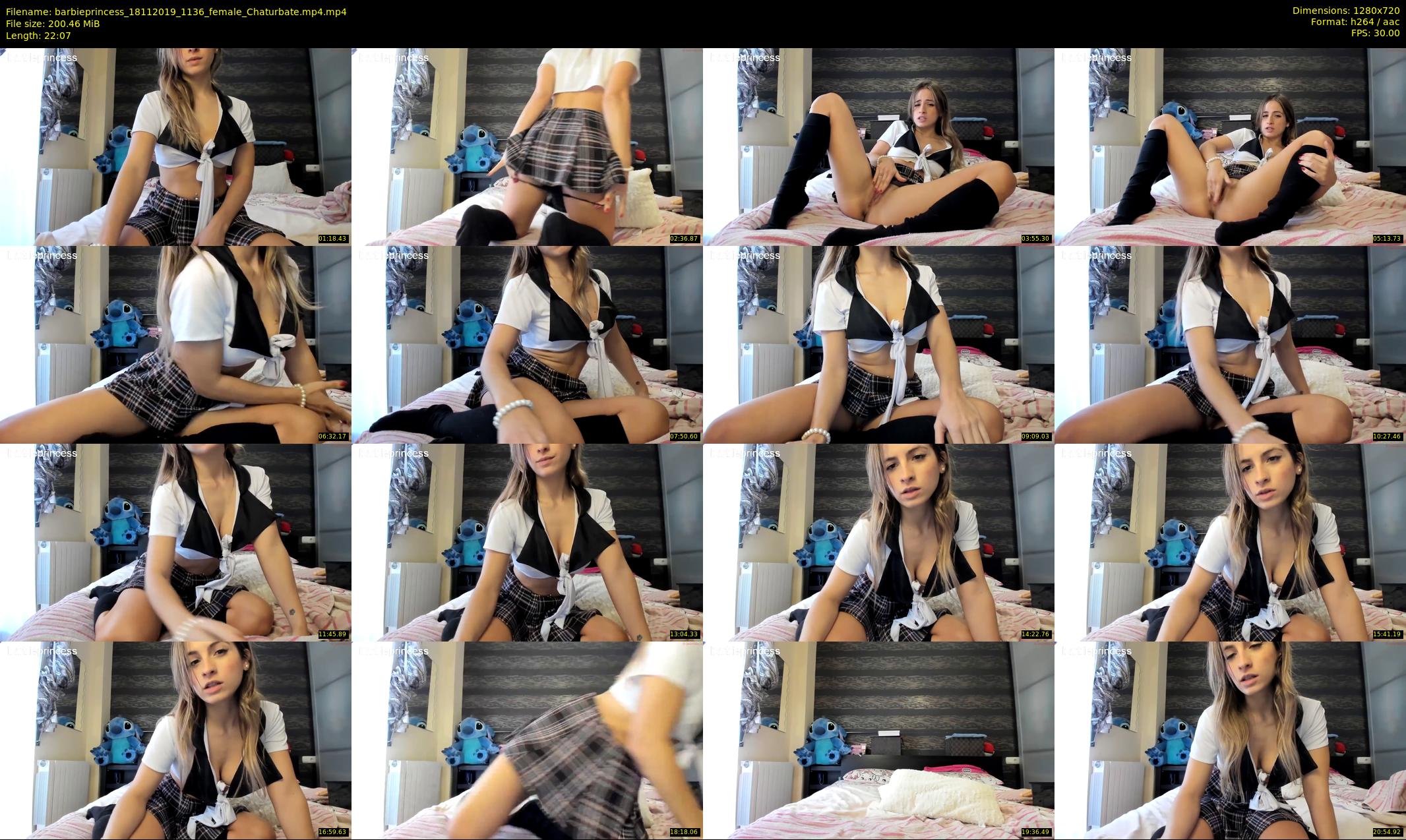 barbieprincess — 23 minute Chaturbate female cam show recording, 720p, Nov 18, 2019