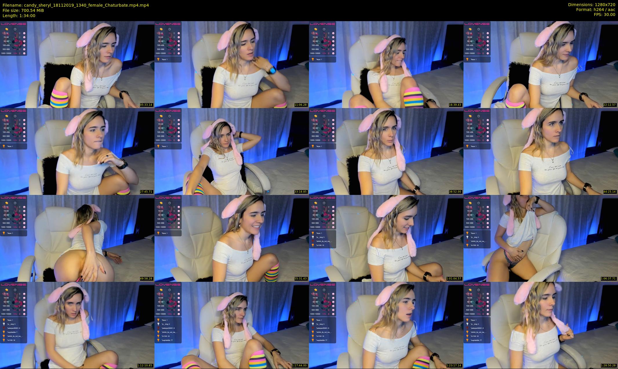 candy_sheryl — 94 minute Chaturbate female cam show recording, 720p, Nov 18, 2019