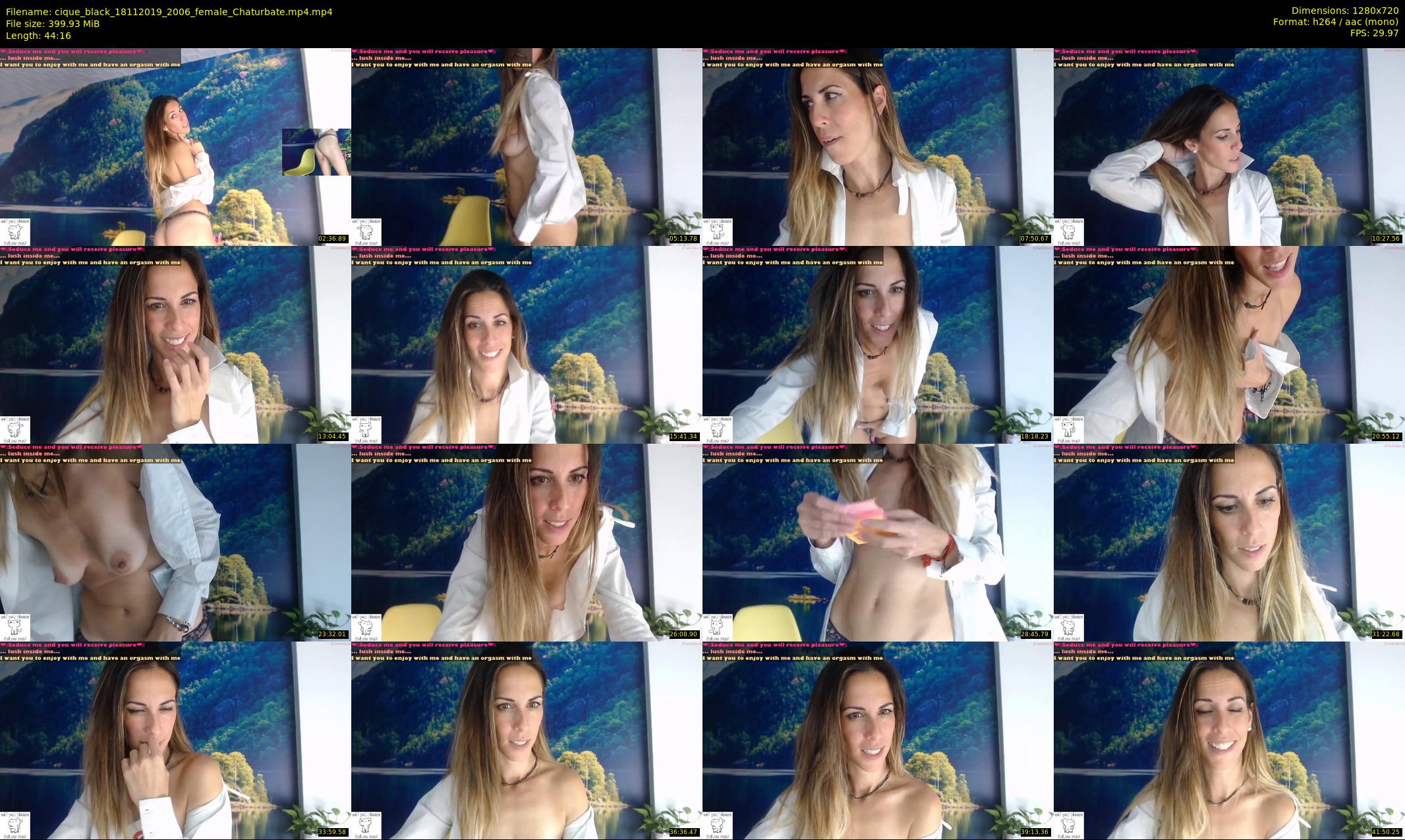 cique_black — 45 minute Chaturbate female cam show recording, 720p, Nov 18, 2019