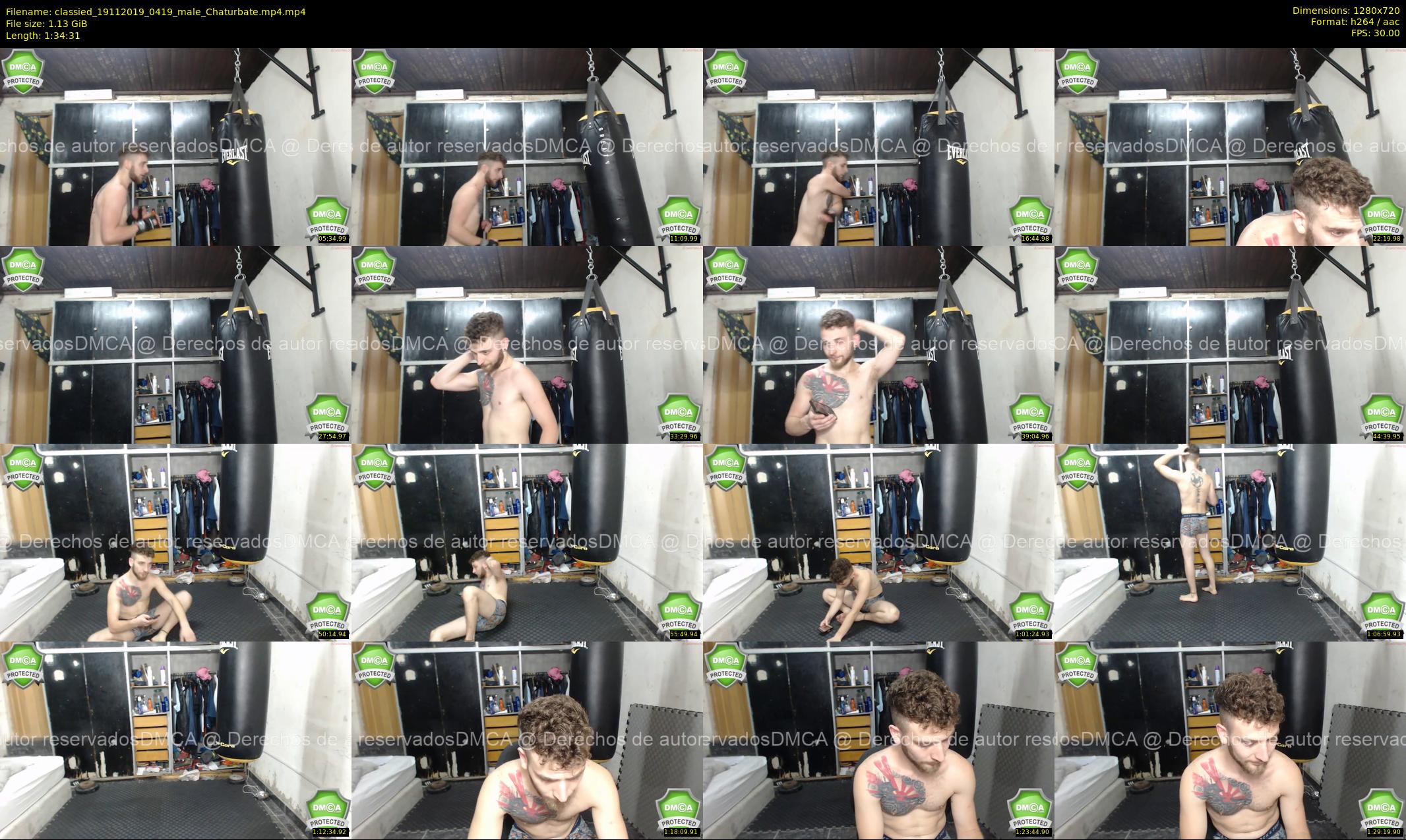 classied — 95 minute Chaturbate male cam show recording, 720p, Nov 19, 2019