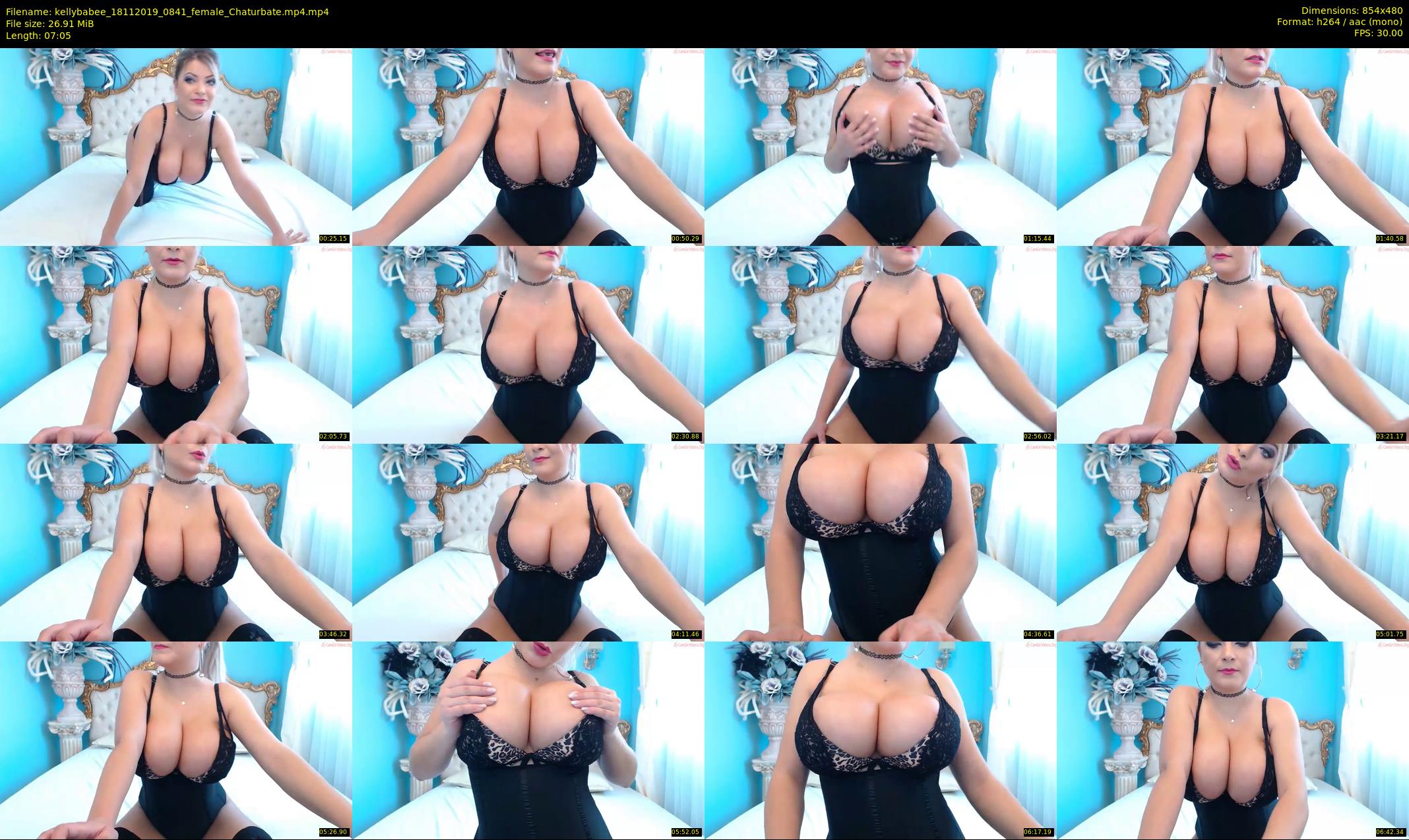 kellybabee — 8 minute Chaturbate female cam show recording, 480p, Nov 18, 2019