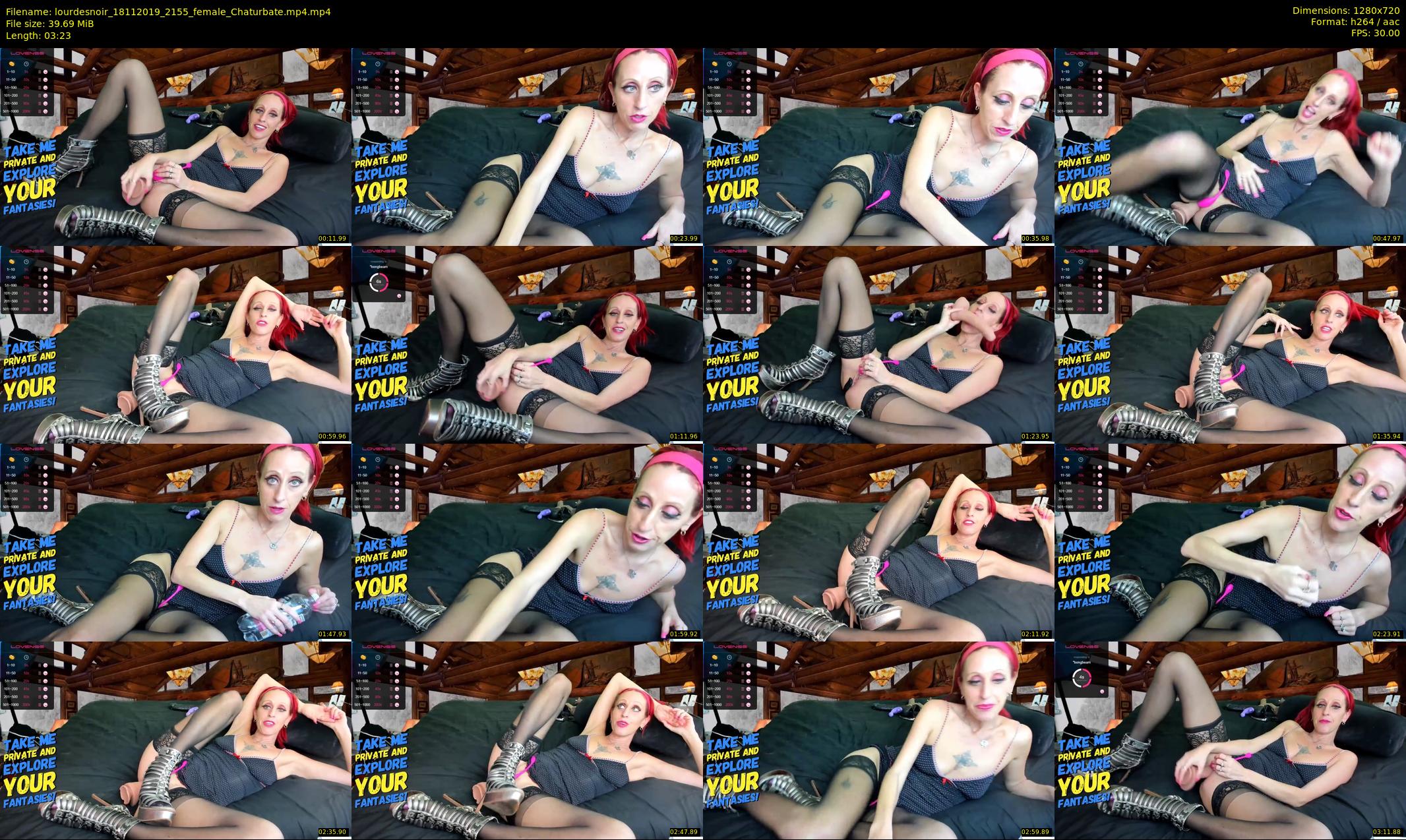 lourdesnoir — 4 minute Chaturbate female cam show recording, 720p, Nov 18, 2019