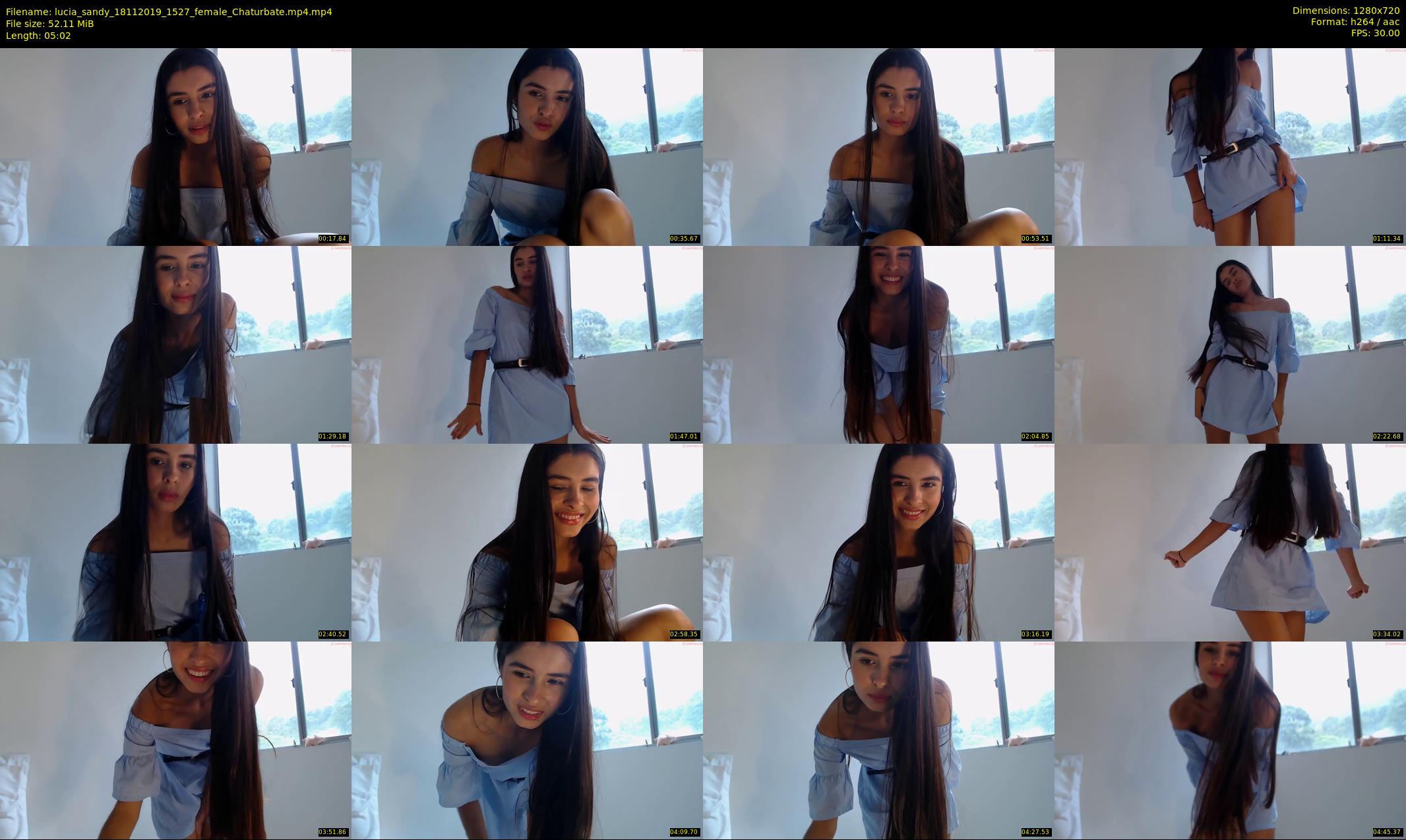 lucia_sandy — 6 minute Chaturbate female cam show recording, 720p, Nov 18, 2019