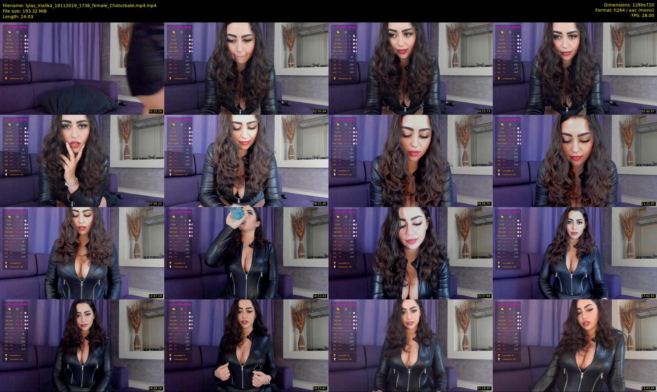 lylas_malika — 25 minute Chaturbate female cam show recording, 720p, Nov 18, 2019
