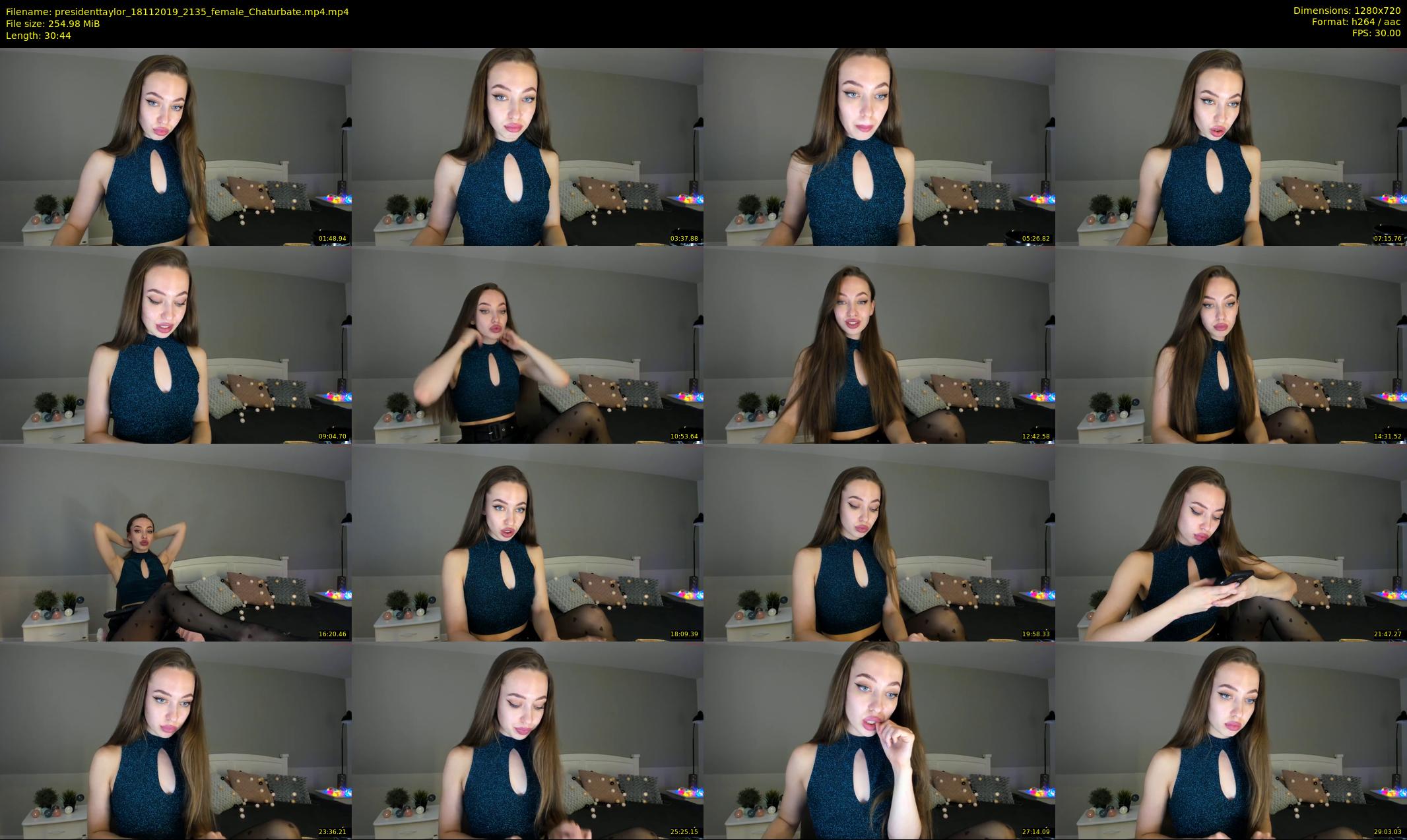 presidenttaylor — 31 minute Chaturbate female cam show recording, 720p, Nov 18, 2019