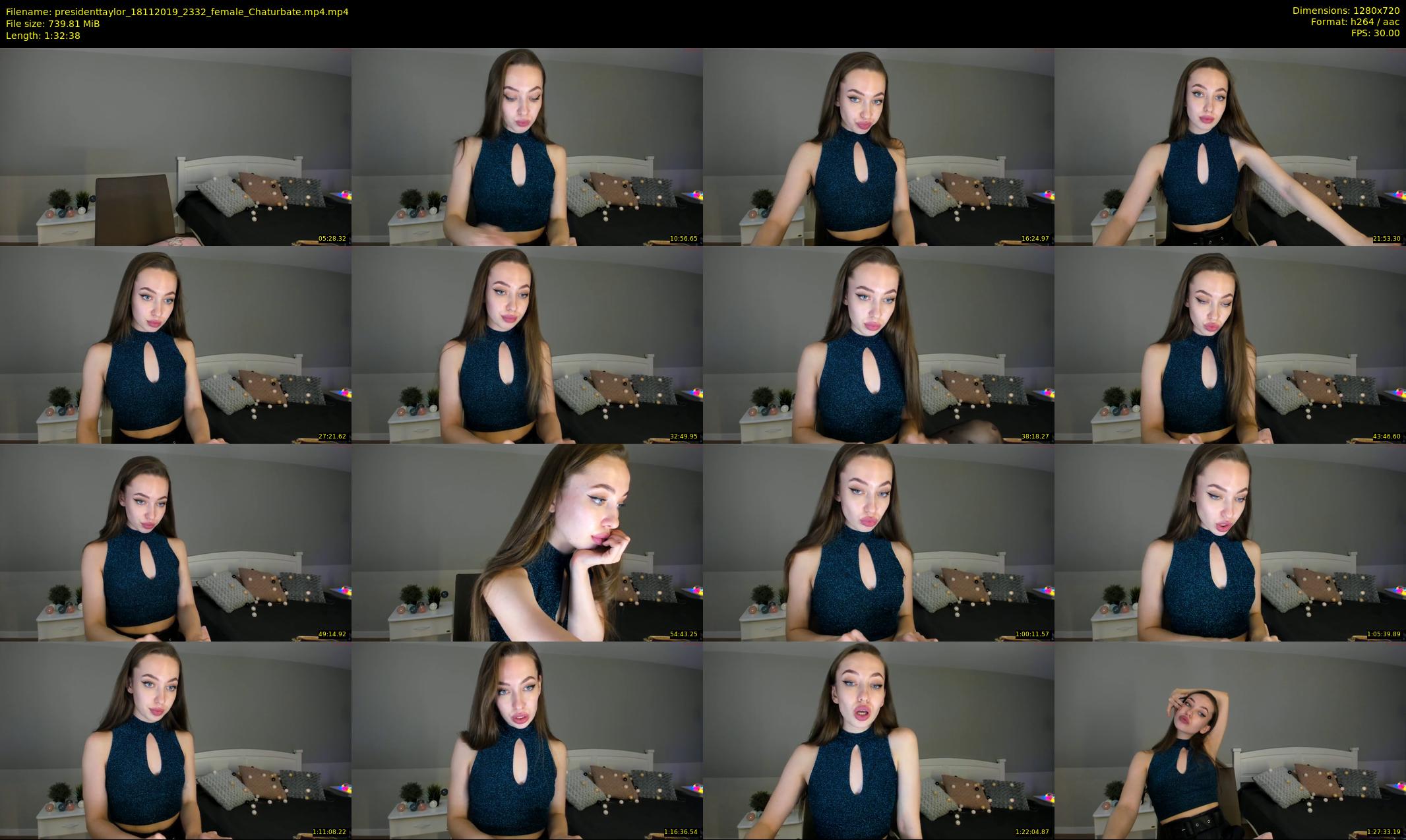 presidenttaylor — 93 minute Chaturbate female cam show recording, 720p, Nov 18, 2019