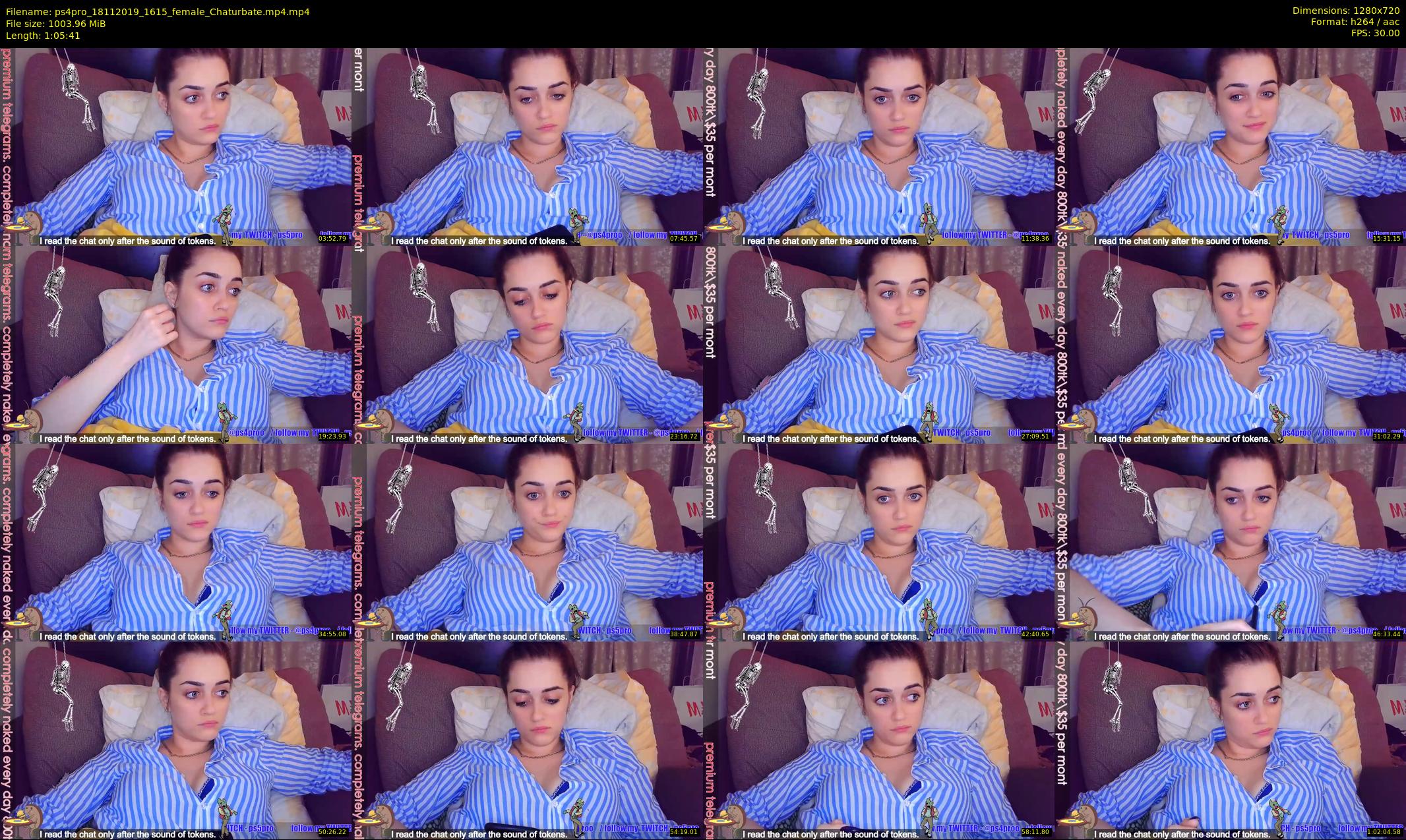 ps4pro — 66 minute Chaturbate female cam show recording, 720p, Nov 18, 2019