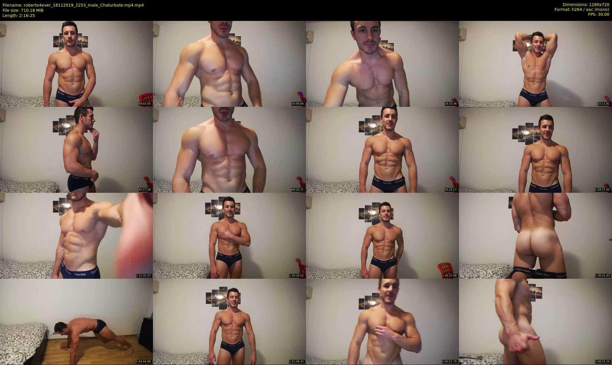 roberto4ever — 137 minute Chaturbate male cam show recording, 720p, Nov 18, 2019