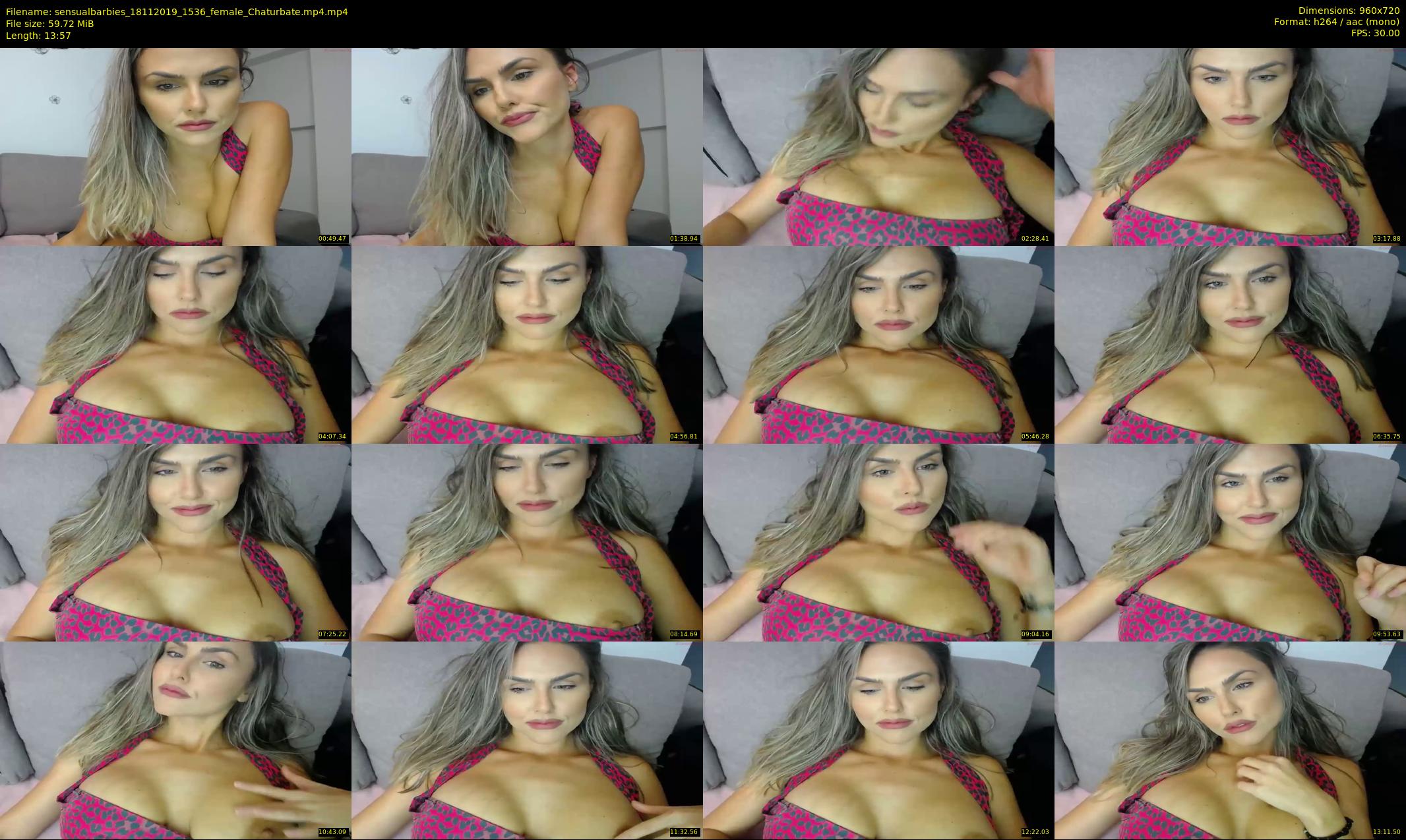 sensualbarbies — 14 minute Chaturbate female cam show recording, 720p, Nov 18, 2019