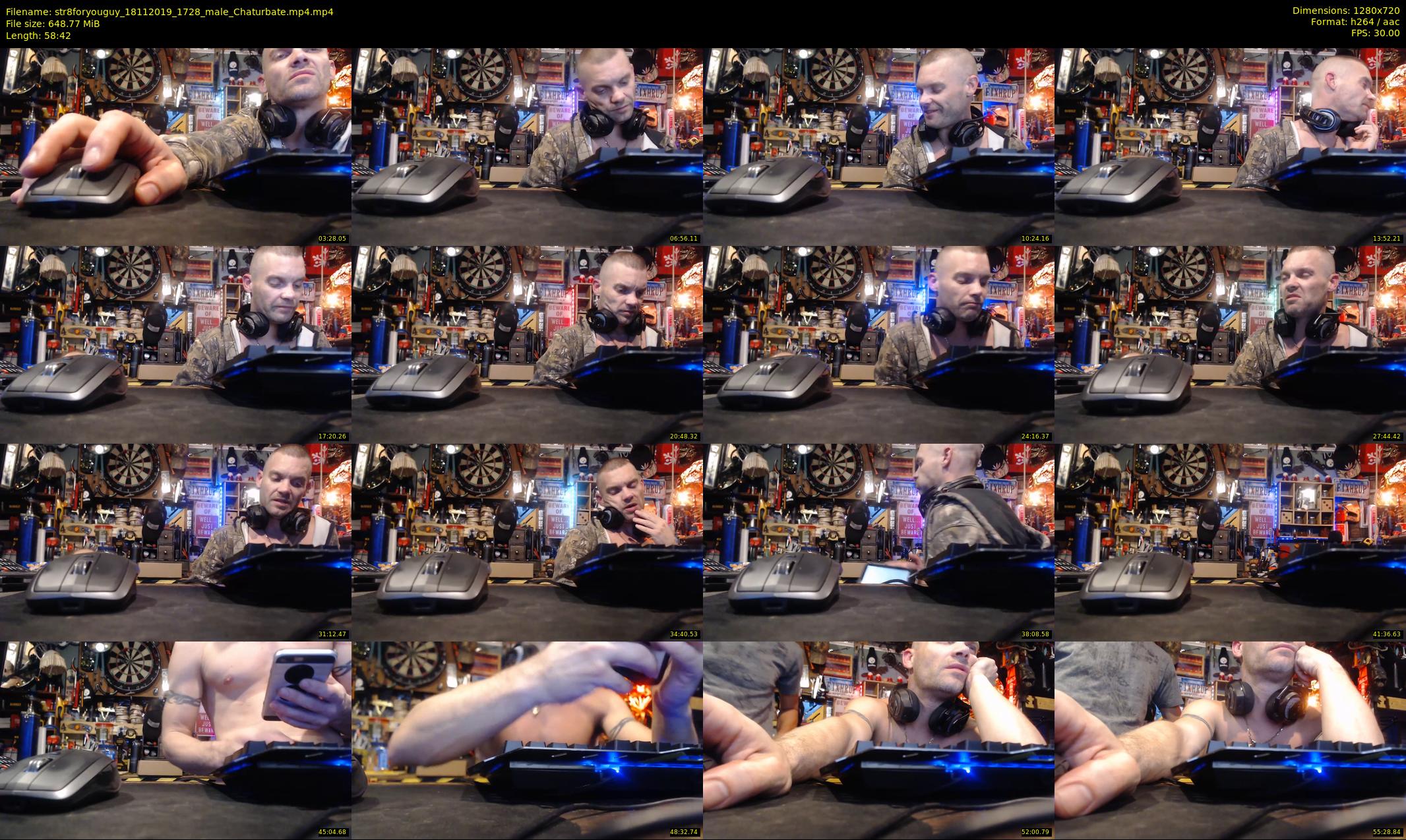str8foryouguy — 59 minute Chaturbate male cam show recording, 720p, Nov 18, 2019