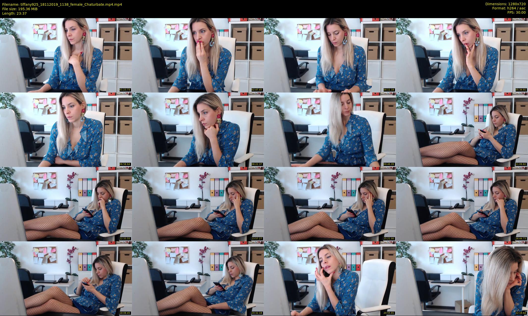 tiffany925 — 24 minute Chaturbate female cam show recording, 720p, Nov 18, 2019