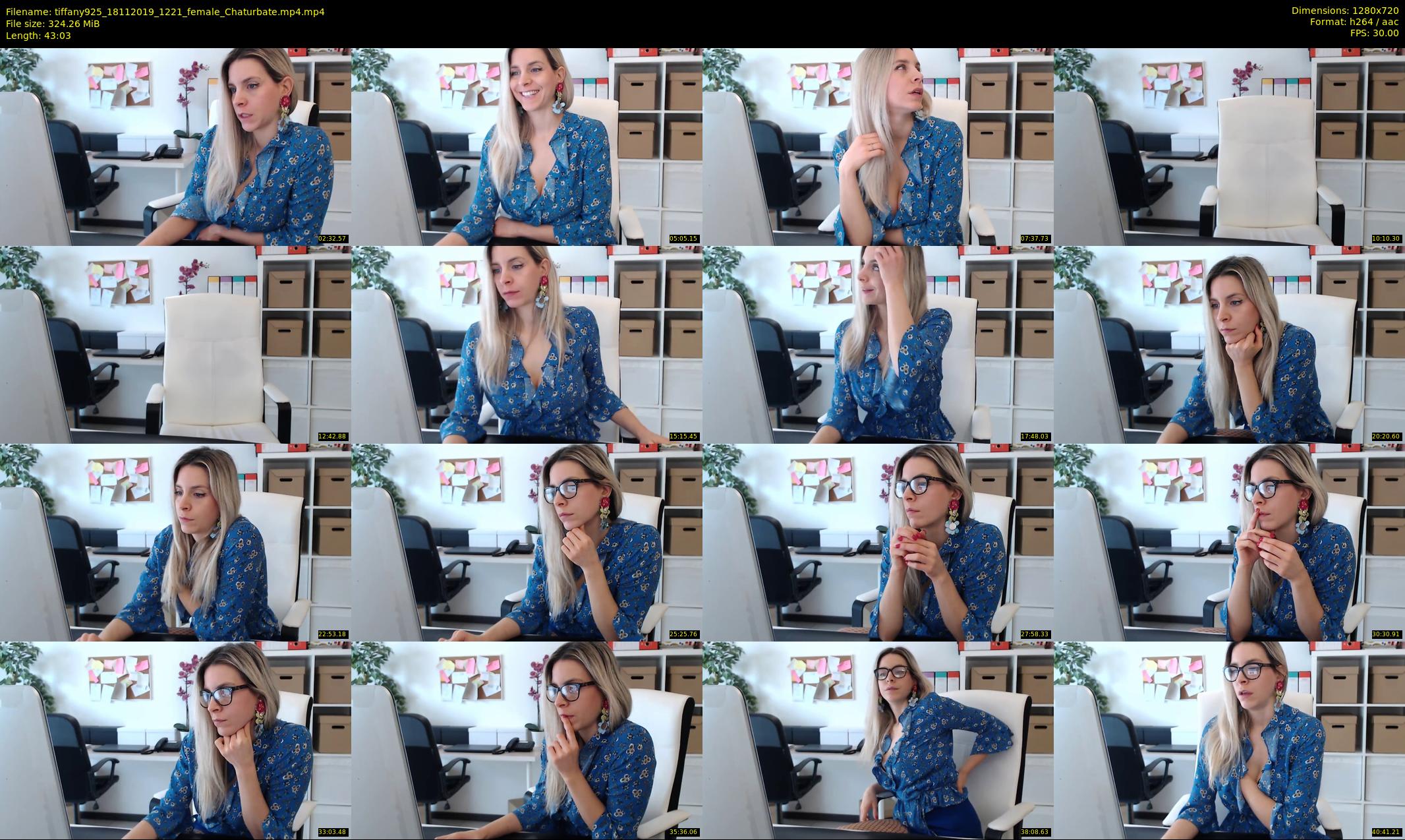 tiffany925 — 44 minute Chaturbate female cam show recording, 720p, Nov 18, 2019