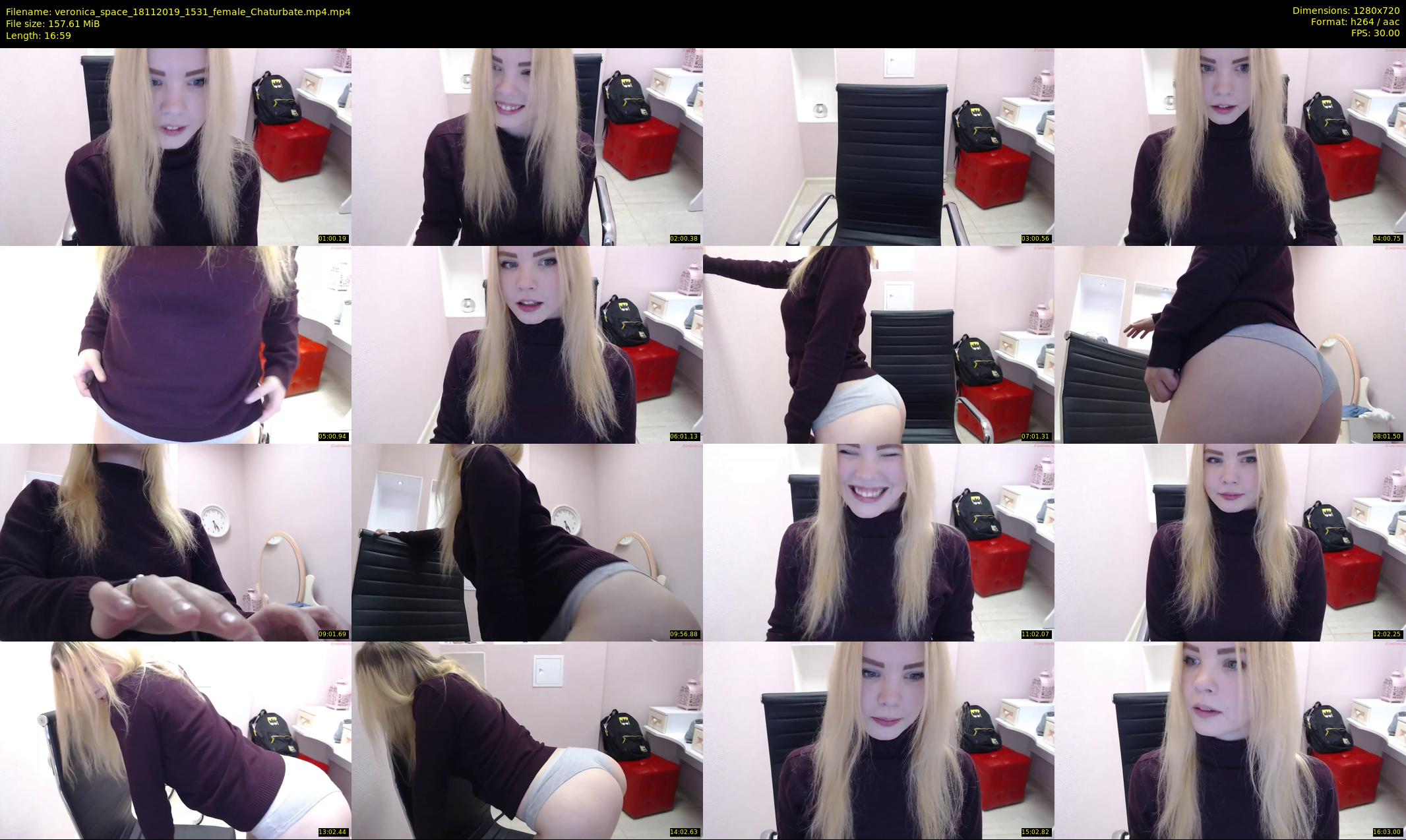veronica_space — 17 minute Chaturbate female cam show recording, 720p, Nov 18, 2019