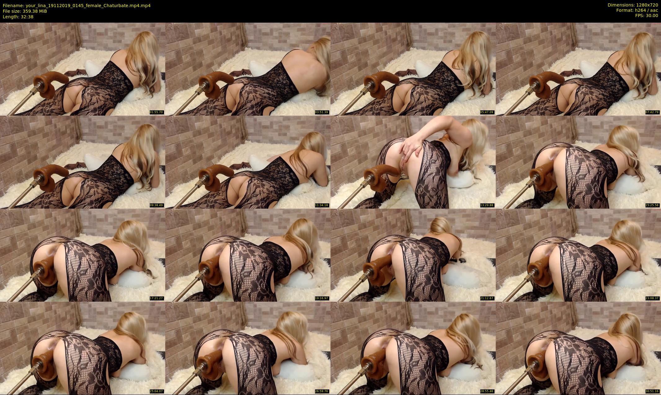 your_lina — 33 minute Chaturbate female cam show recording, 720p, Nov 19, 2019