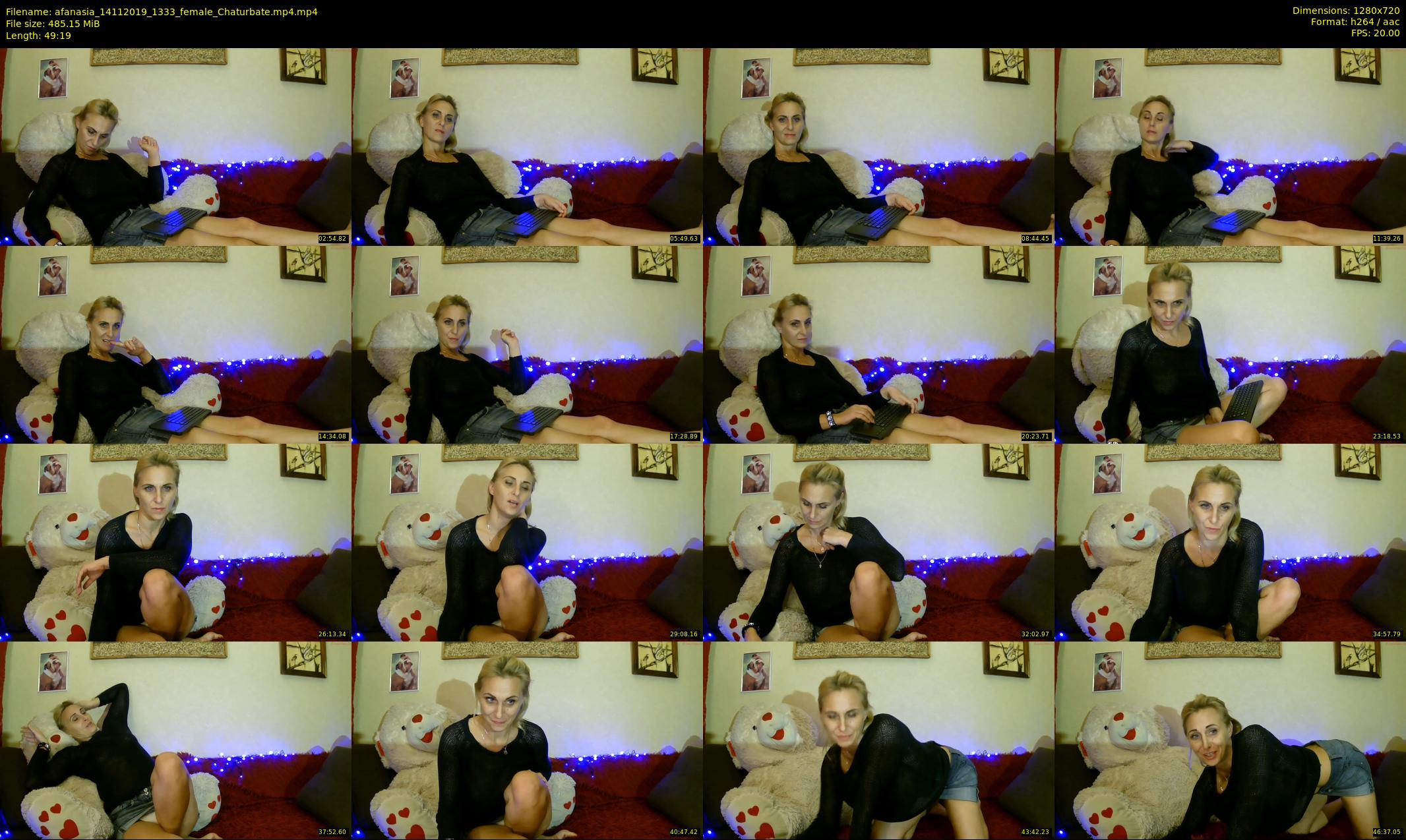 afanasia — 50 minute Chaturbate female cam show recording, 720p, Nov 14, 2019