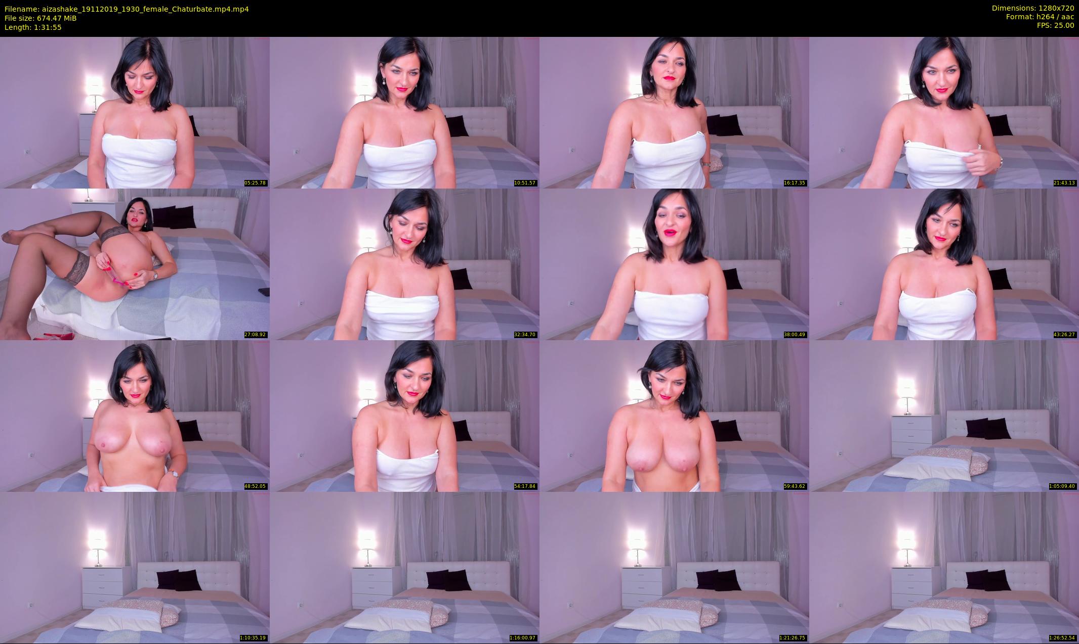 aizashake — 92 minute Chaturbate female cam show recording, 720p, Nov 19, 2019