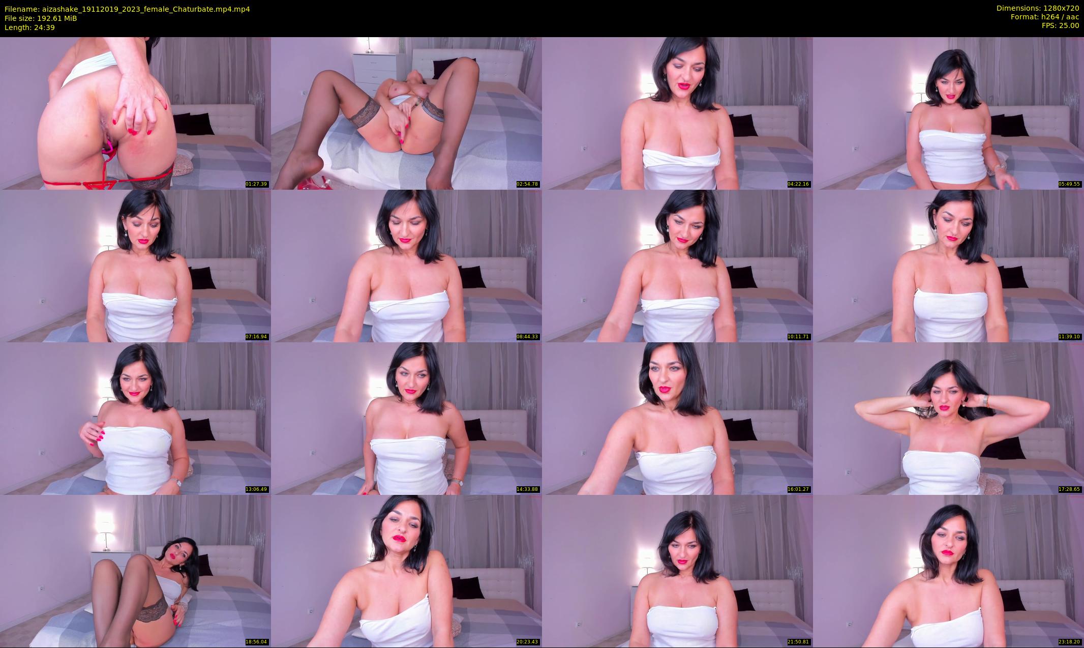aizashake — 25 minute Chaturbate female cam show recording, 720p, Nov 19, 2019