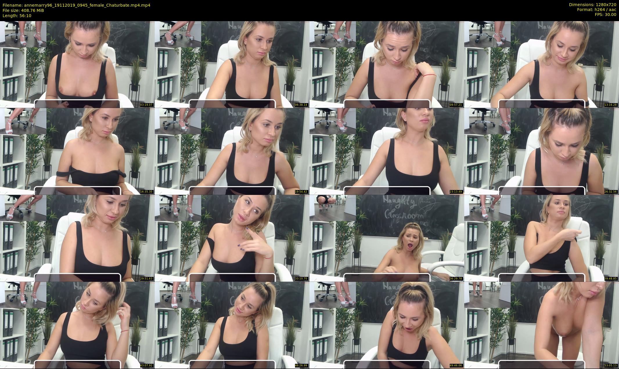 annemarry96 — 57 minute Chaturbate female cam show recording, 720p, Nov 19, 2019