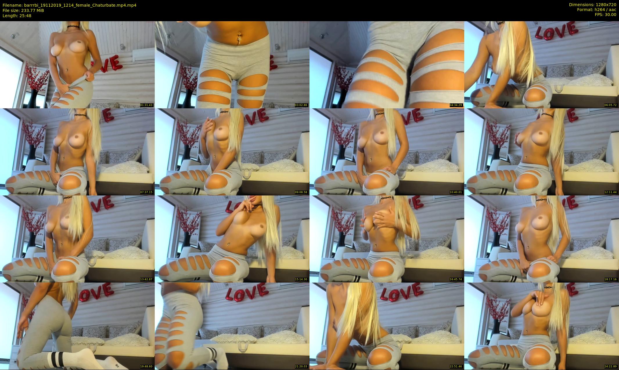 barrrbi — 26 minute Chaturbate female cam show recording, 720p, Nov 19, 2019
