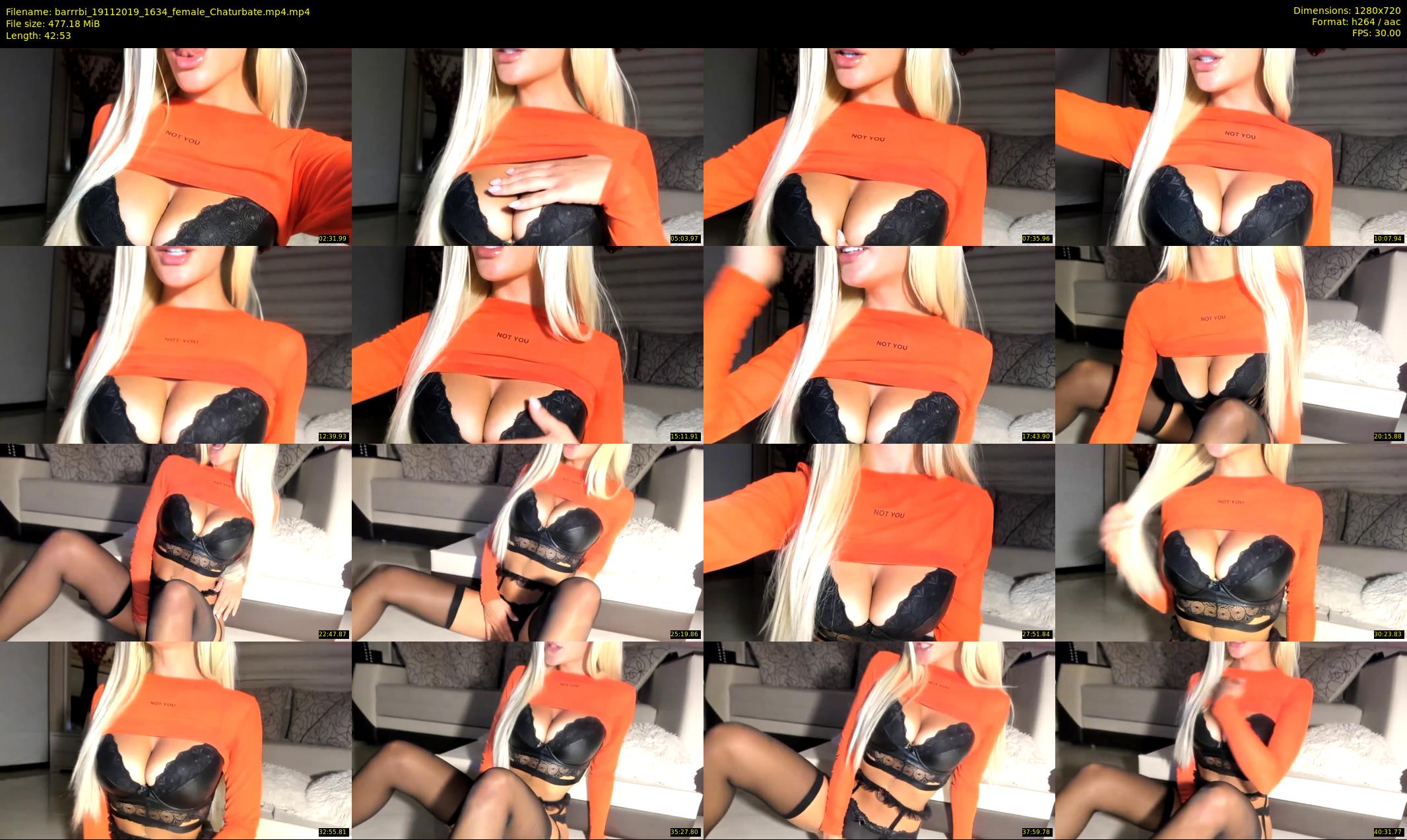 barrrbi — 43 minute Chaturbate female cam show recording, 720p, Nov 19, 2019
