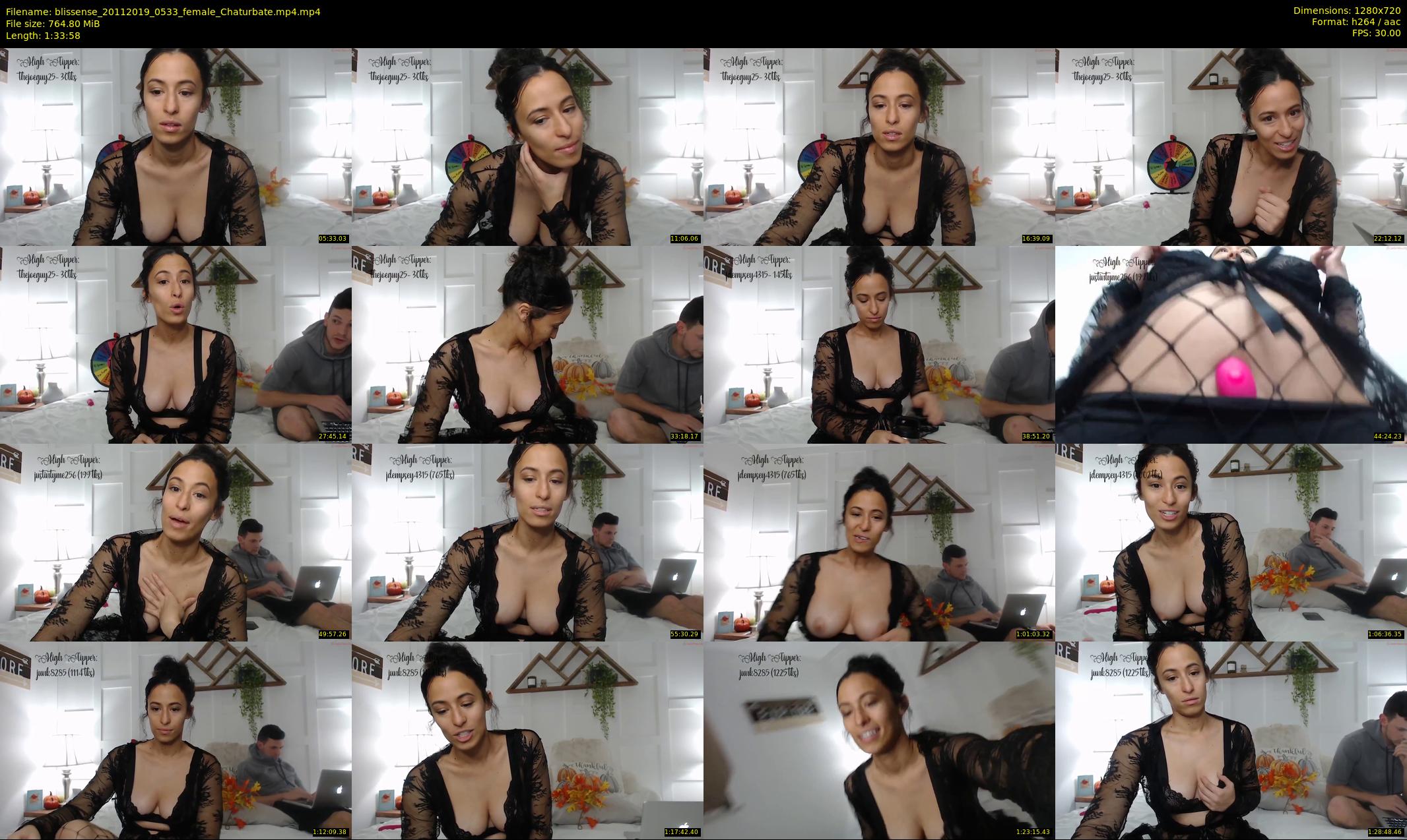 blissense — 94 minute Chaturbate female cam show recording, 720p, Nov 20, 2019