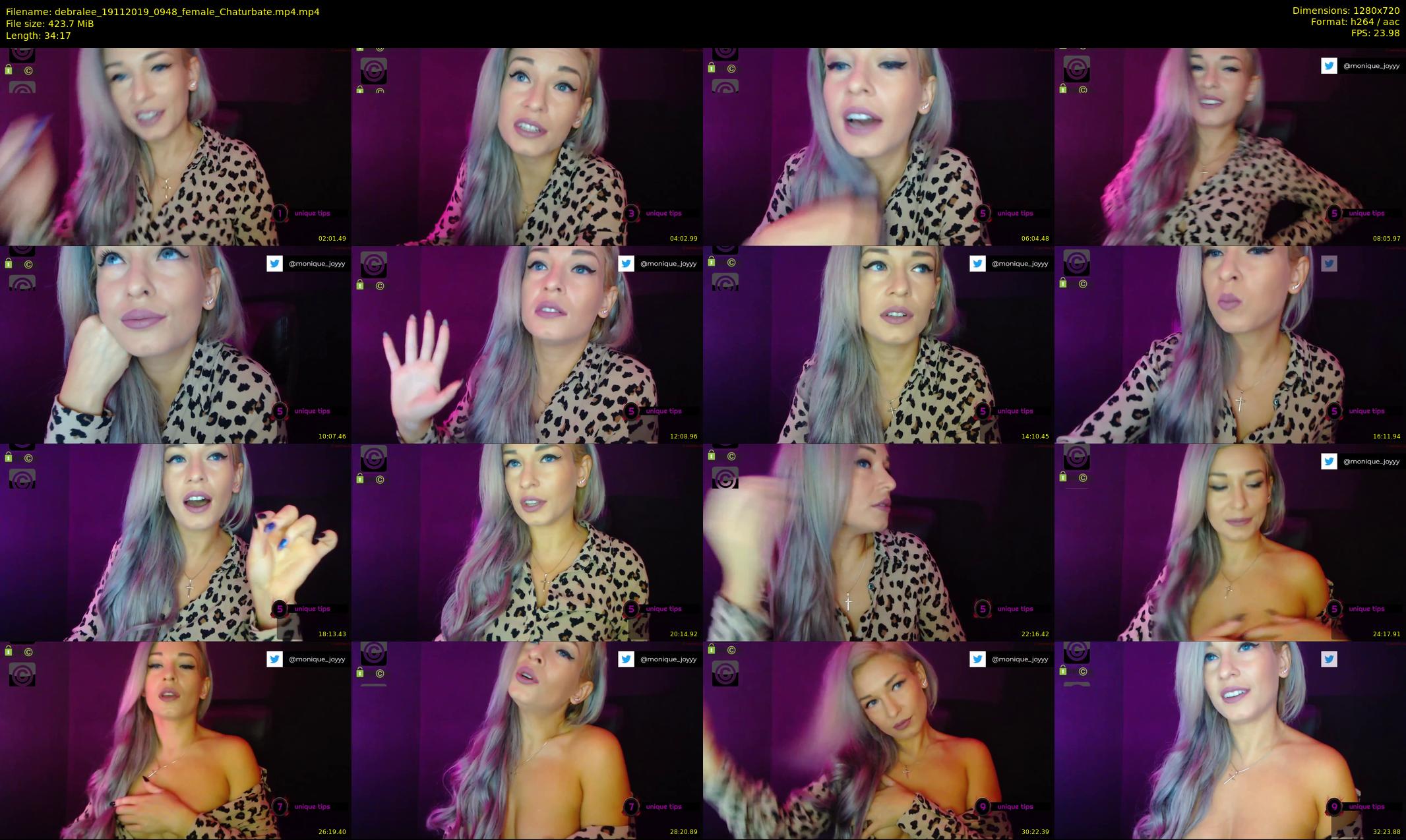 debralee — 35 minute Chaturbate female cam show recording, 720p, Nov 19, 2019