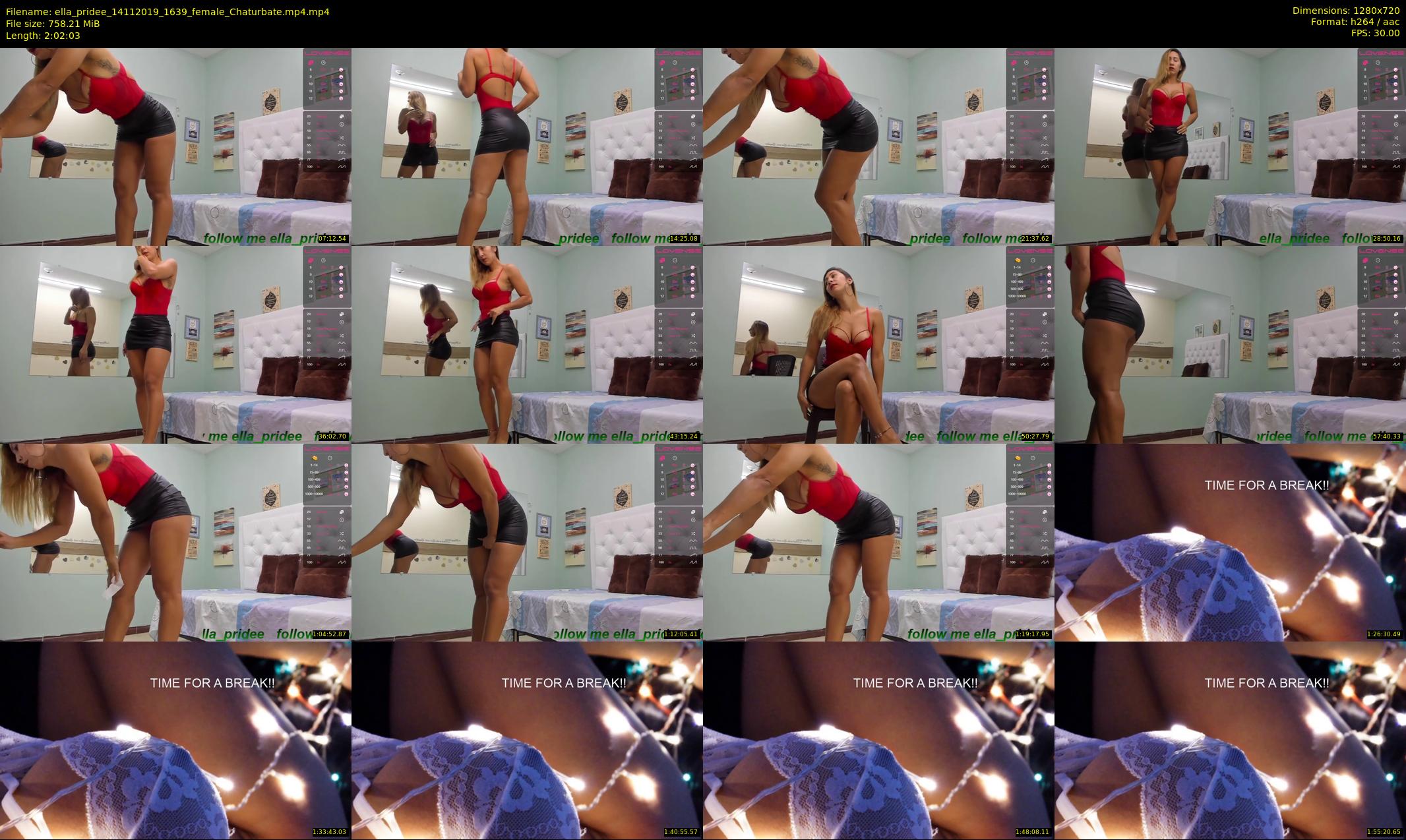 ella_pridee — 123 minute Chaturbate female cam show recording, 720p, Nov 14, 2019