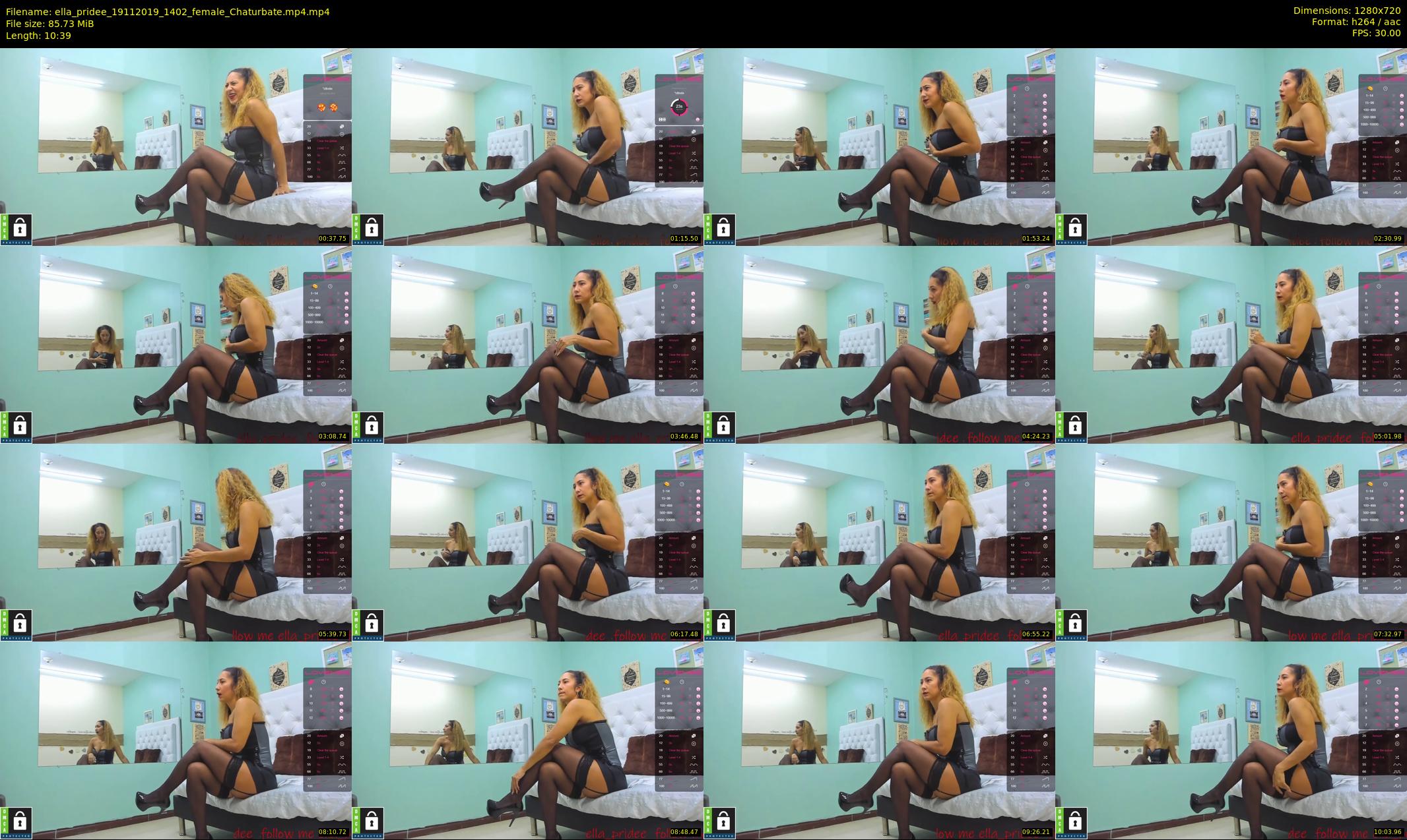 ella_pridee — 11 minute Chaturbate female cam show recording, 720p, Nov 19, 2019