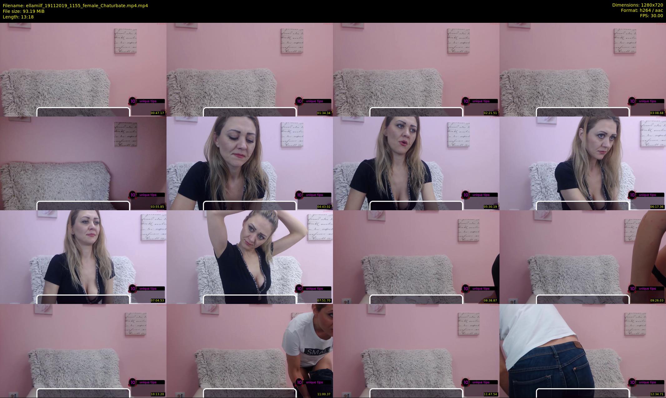 ellamilf — 14 minute Chaturbate female cam show recording, 720p, Nov 19, 2019