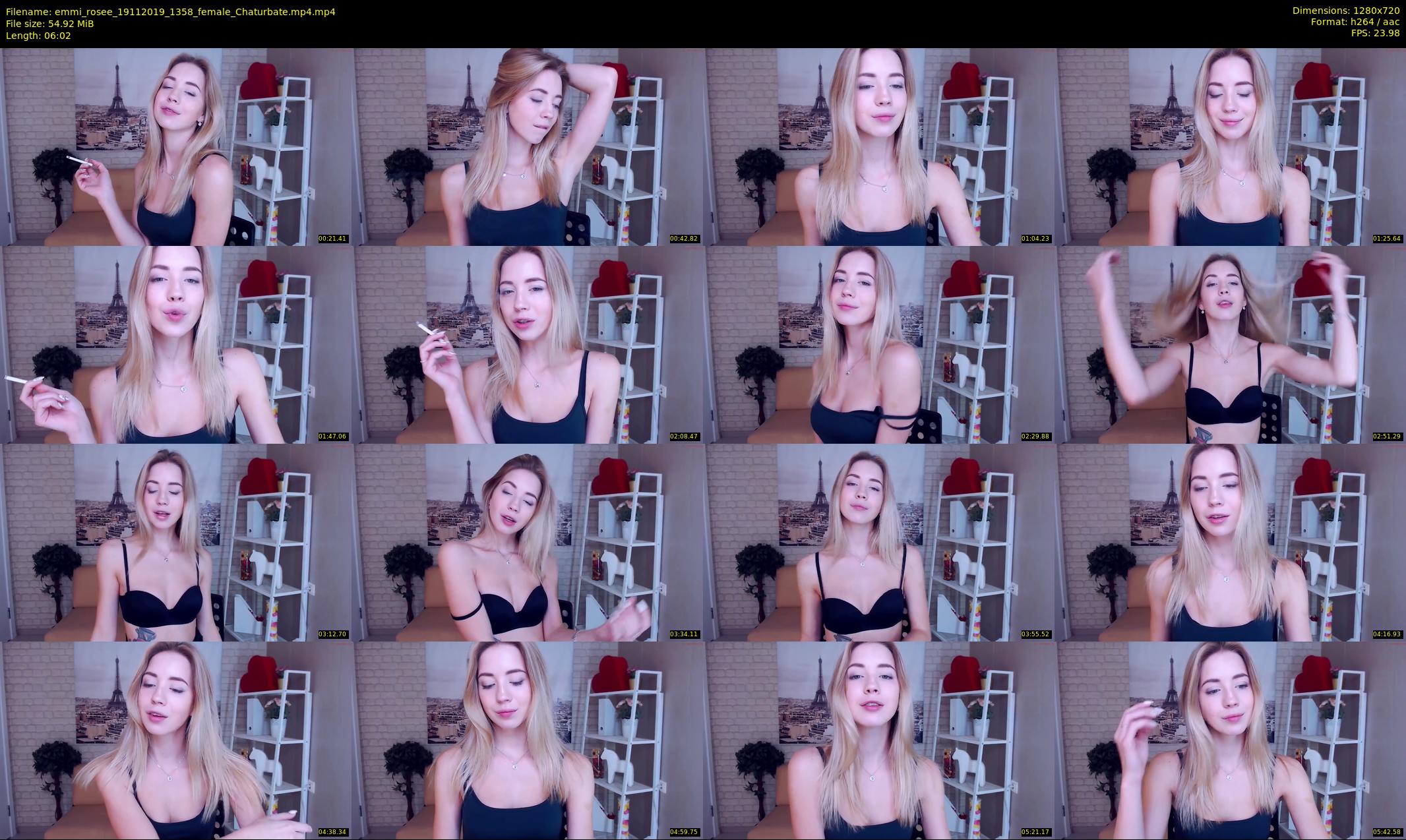 emmi_rosee — 7 minute Chaturbate female cam show recording, 720p, Nov 19, 2019