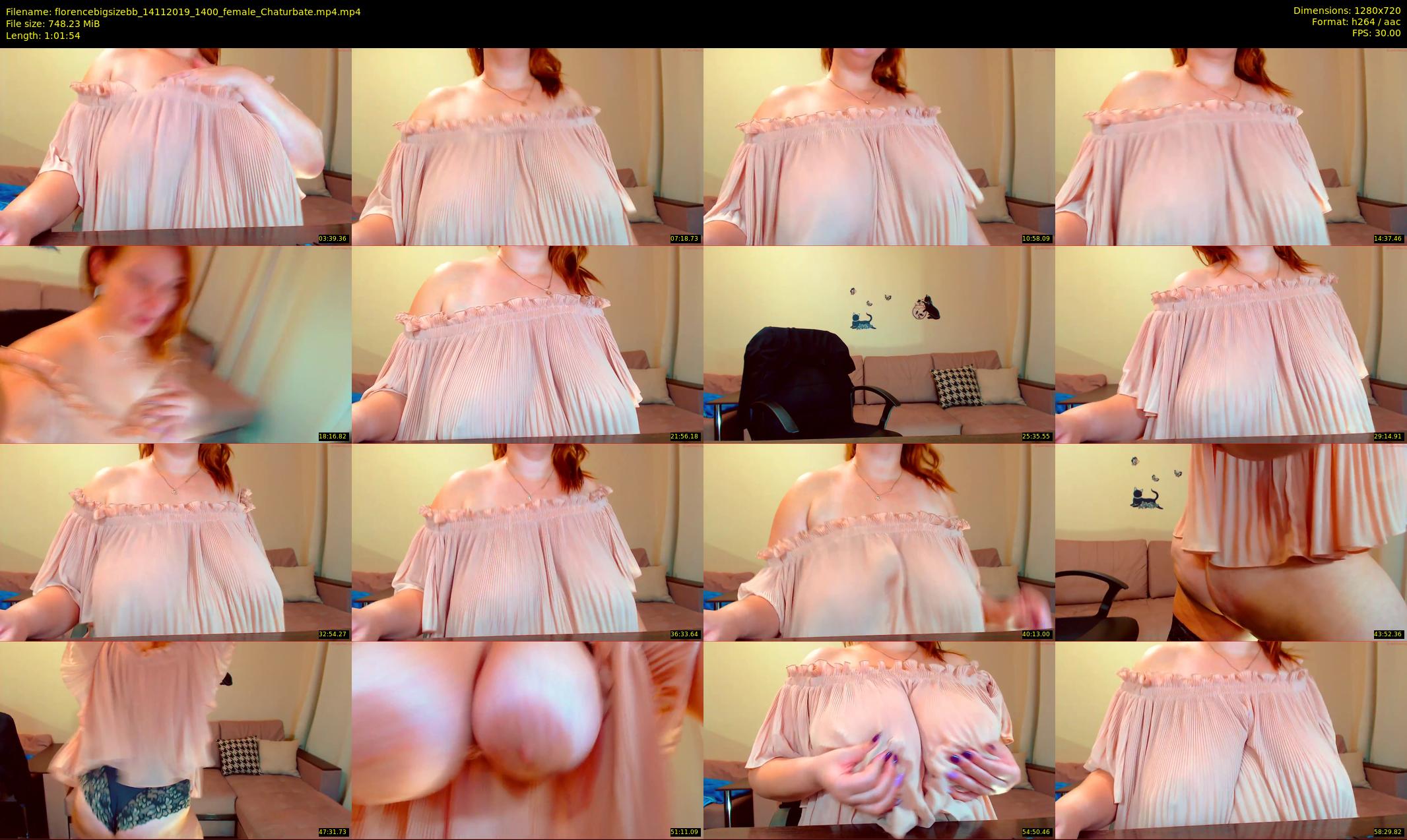 florencebigsizebb — 62 minute Chaturbate female cam show recording, 720p, Nov 14, 2019