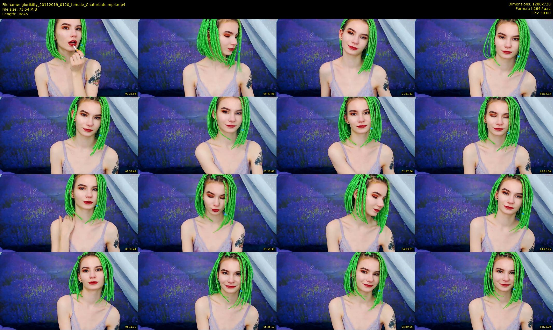 glorikitty — 7 minute Chaturbate female cam show recording, 720p, Nov 20, 2019