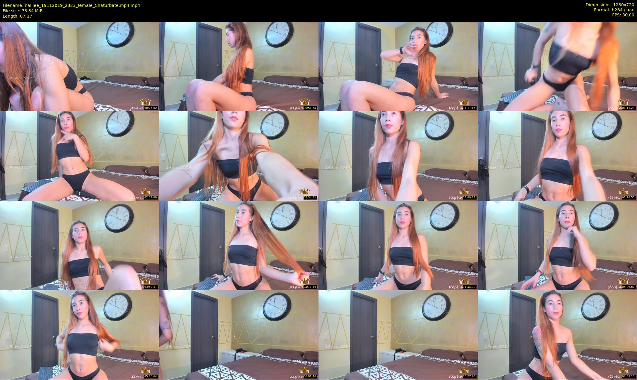 halliee — 8 minute Chaturbate couple cam show recording, 720p, Nov 19, 2019