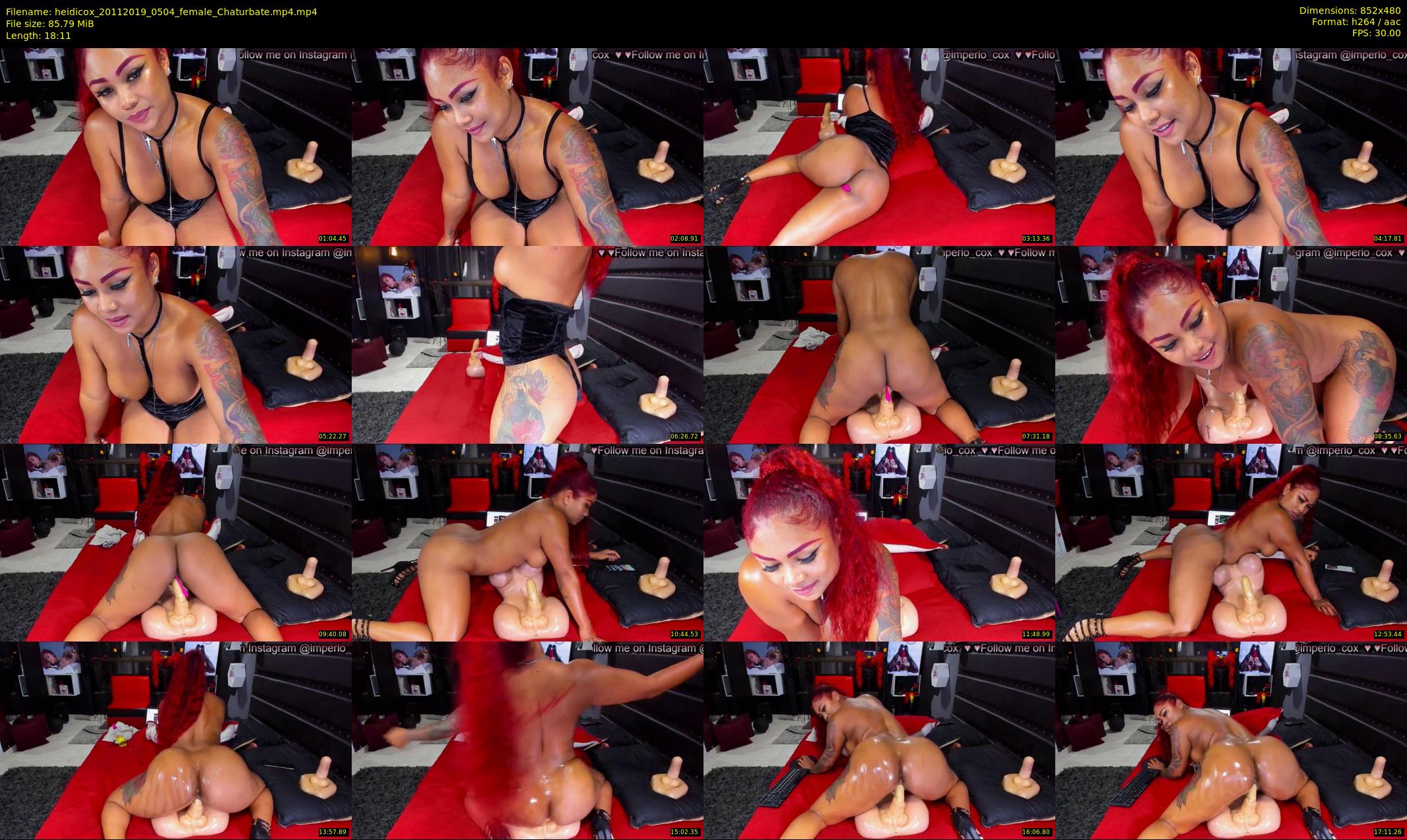 heidicox — 19 minute Chaturbate female cam show recording, 480p, Nov 20, 2019