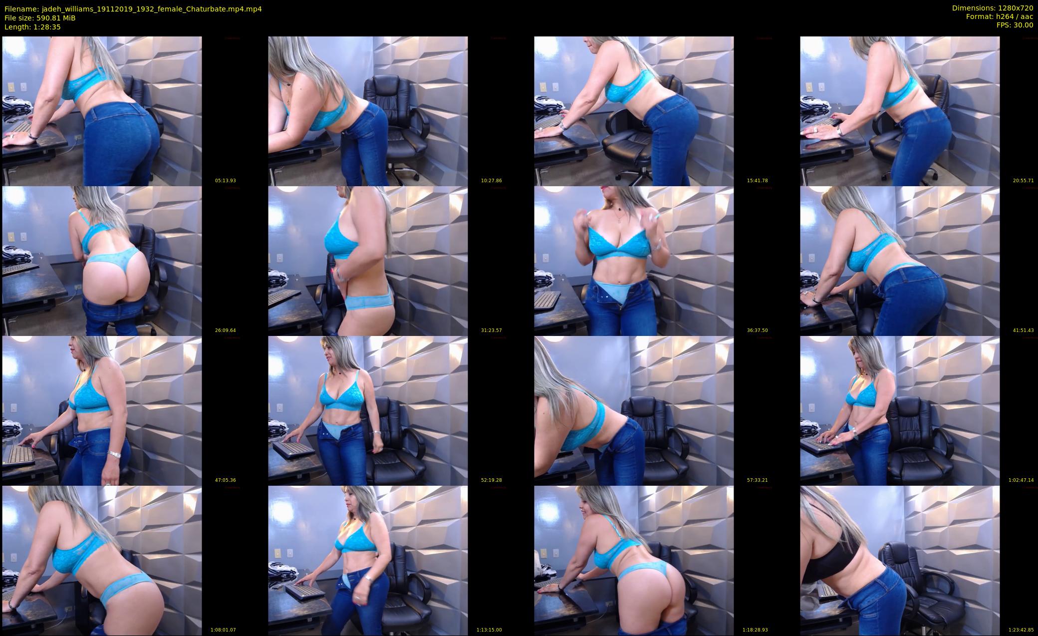 jadeh_williams — 89 minute Chaturbate female cam show recording, 720p, Nov 19, 2019