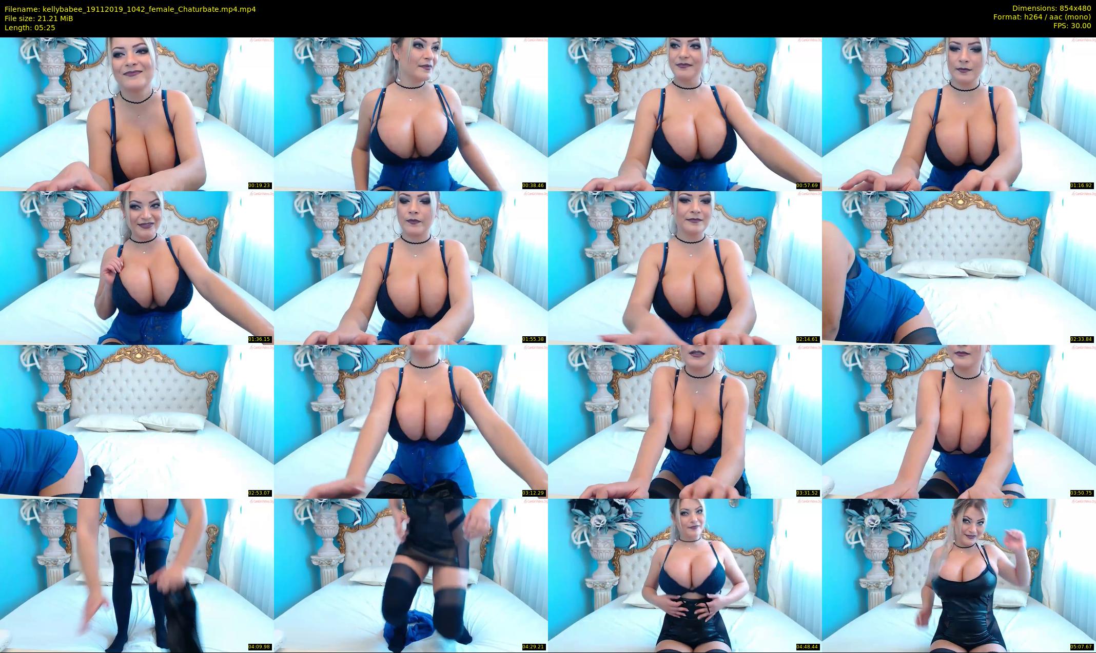 kellybabee — 6 minute Chaturbate female cam show recording, 480p, Nov 19, 2019