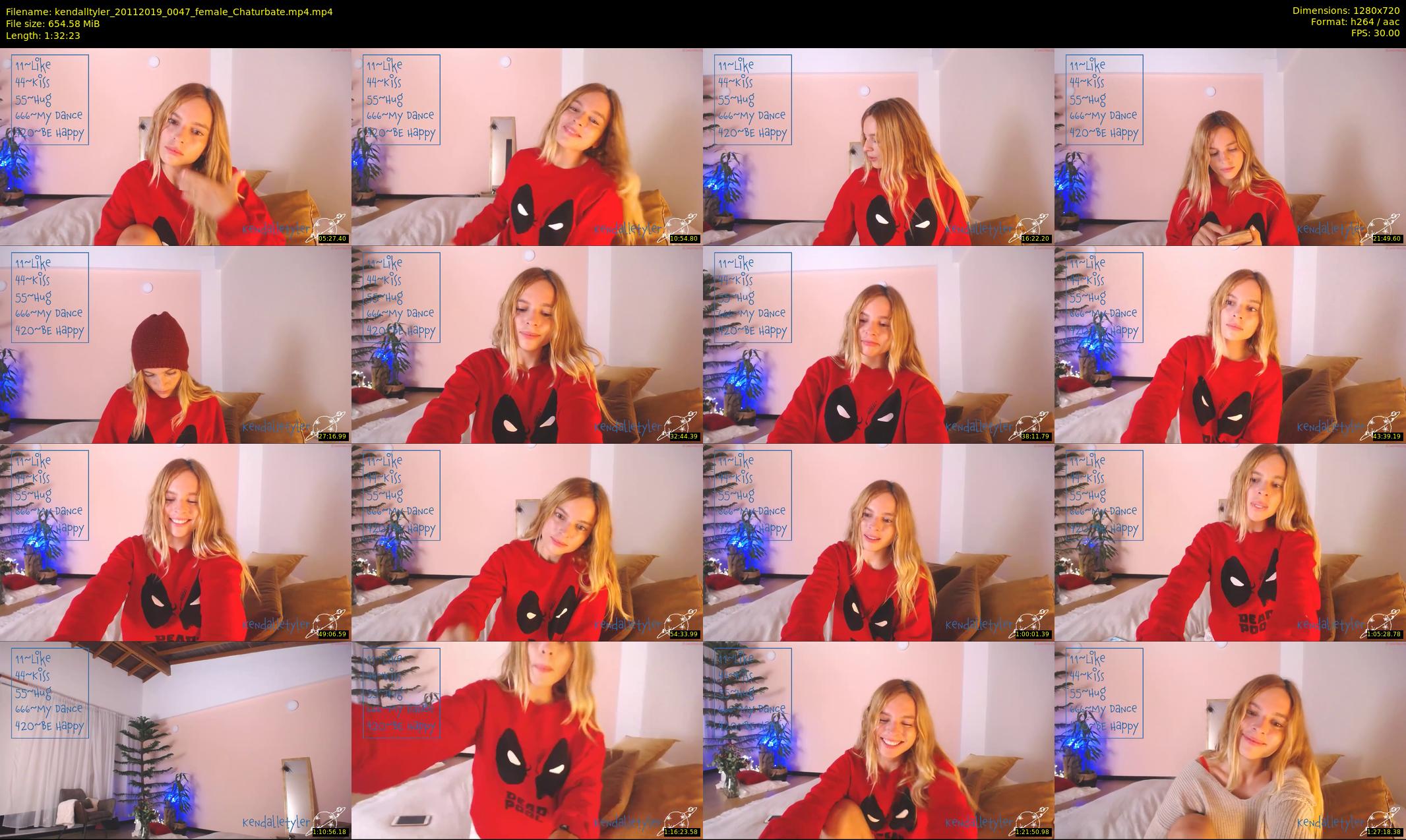 kendalltyler — 93 minute Chaturbate female cam show recording, 720p, Nov 20, 2019