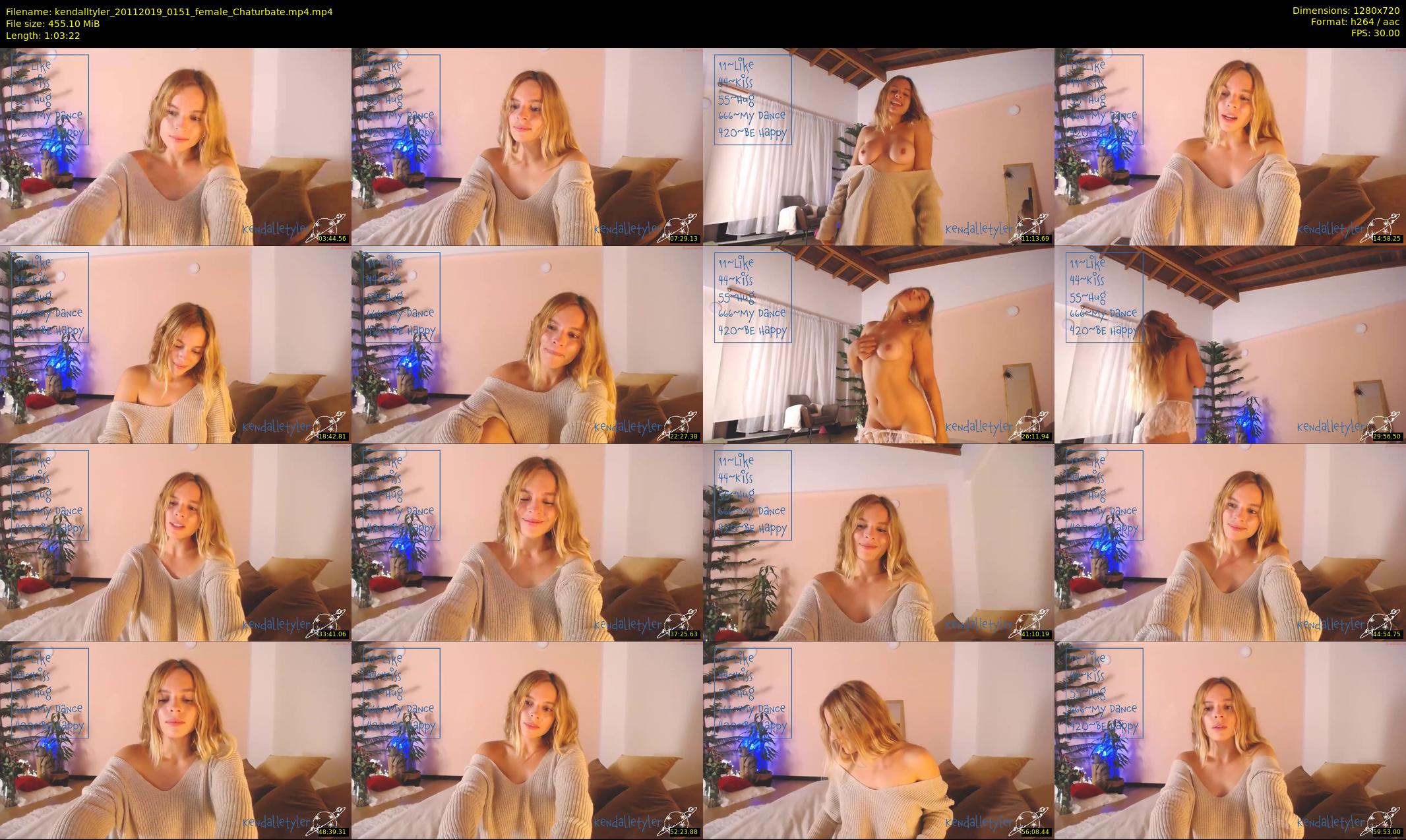 kendalltyler — 64 minute Chaturbate female cam show recording, 720p, Nov 20, 2019