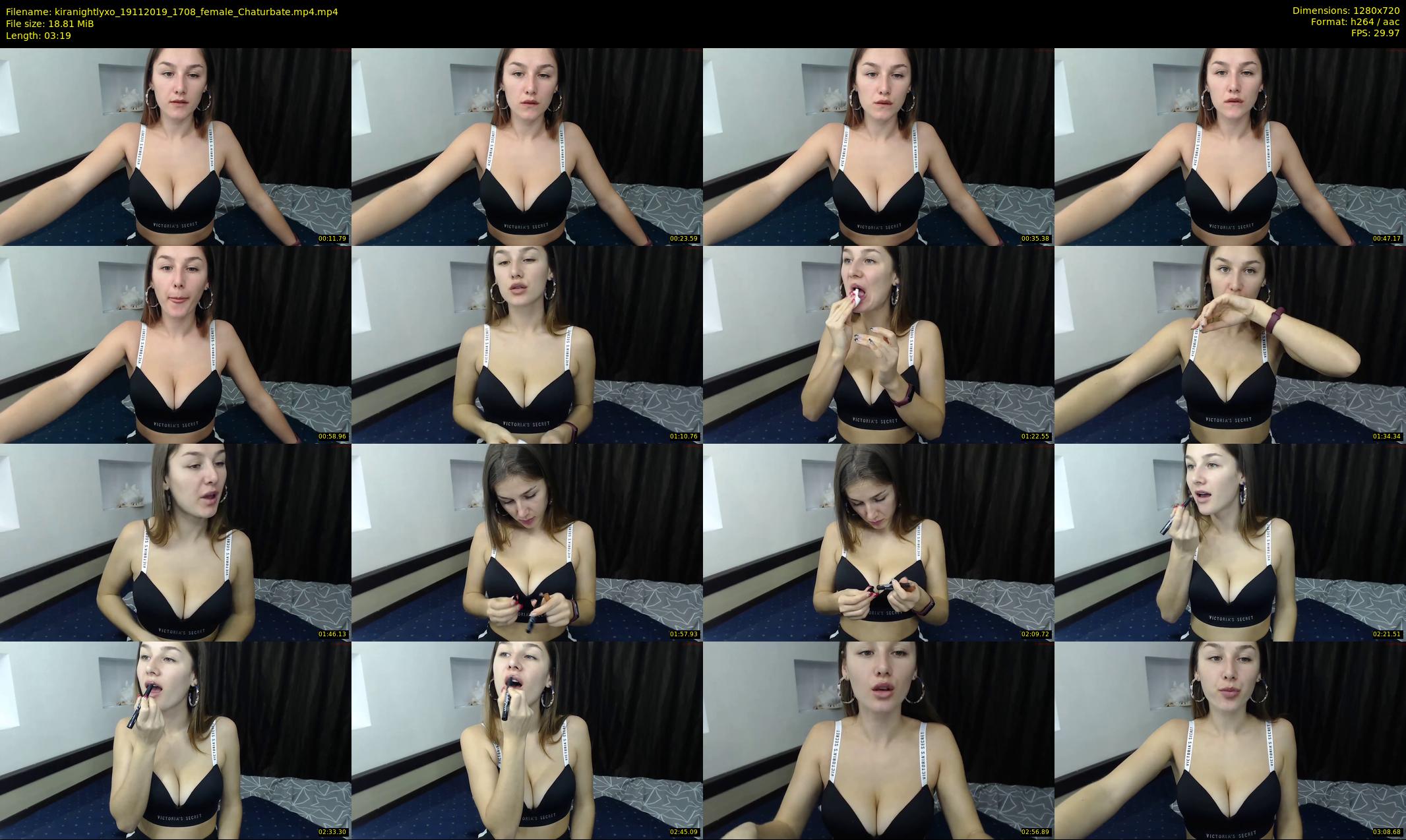 kiranightlyxo — 4 minute Chaturbate female cam show recording, 720p, Nov 19, 2019
