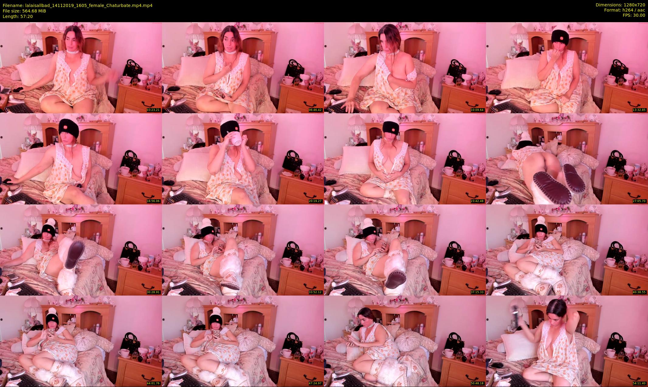 lalaisallbad — 58 minute Chaturbate female cam show recording, 720p, Nov 14, 2019