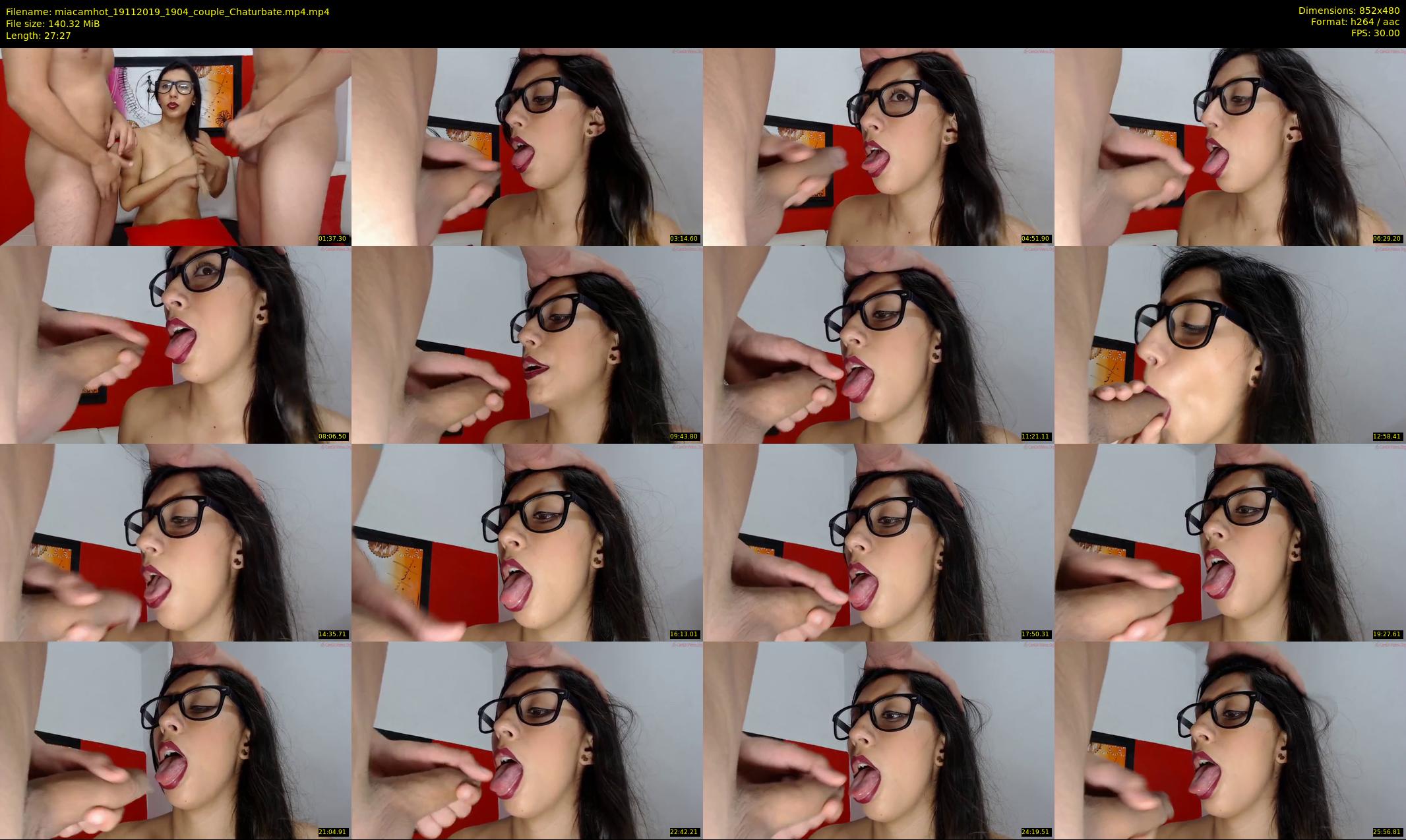 miacamhot — 28 minute Chaturbate couple cam show recording, 480p, Nov 19, 2019