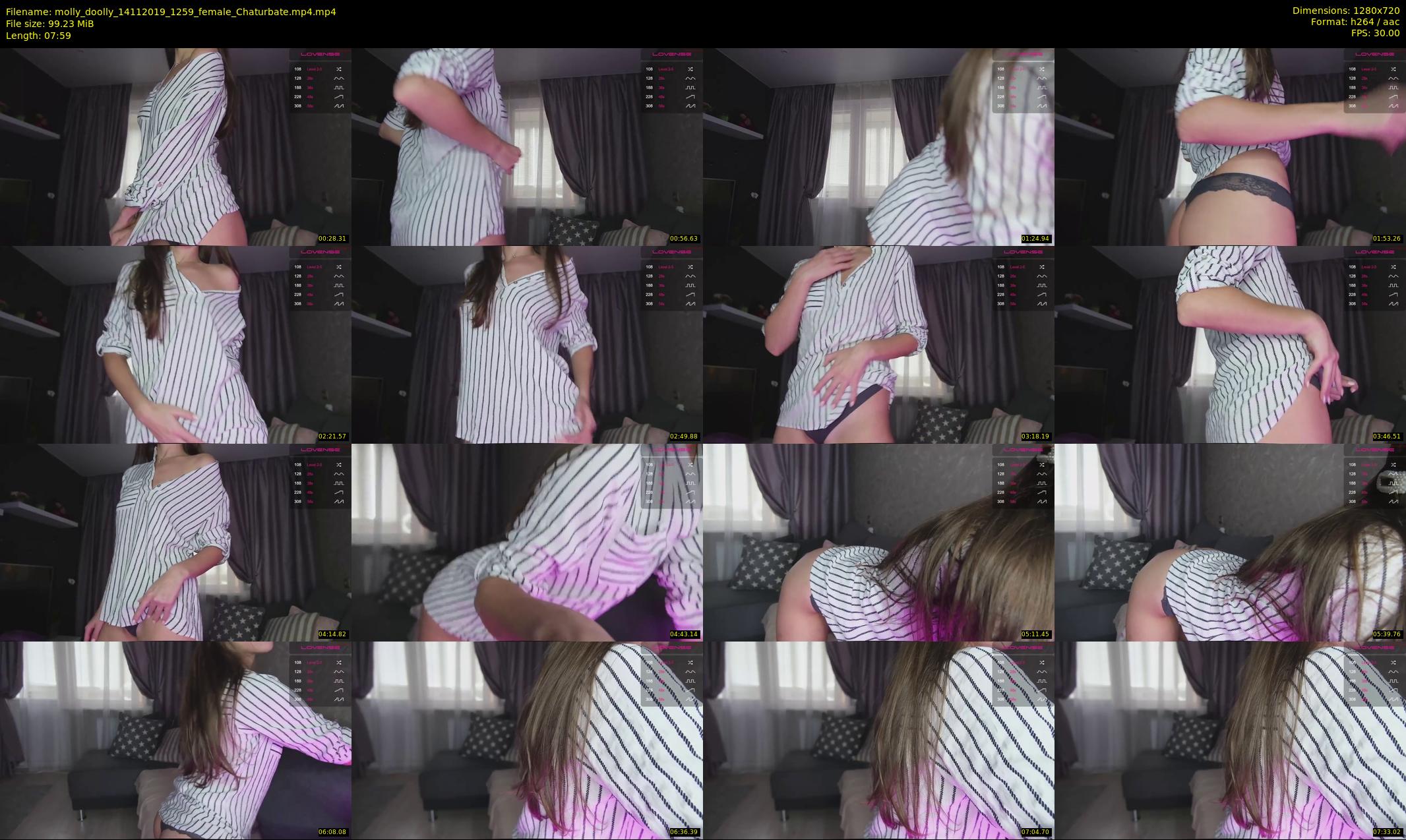 molly_doolly — 8 minute Chaturbate female cam show recording, 720p, Nov 14, 2019
