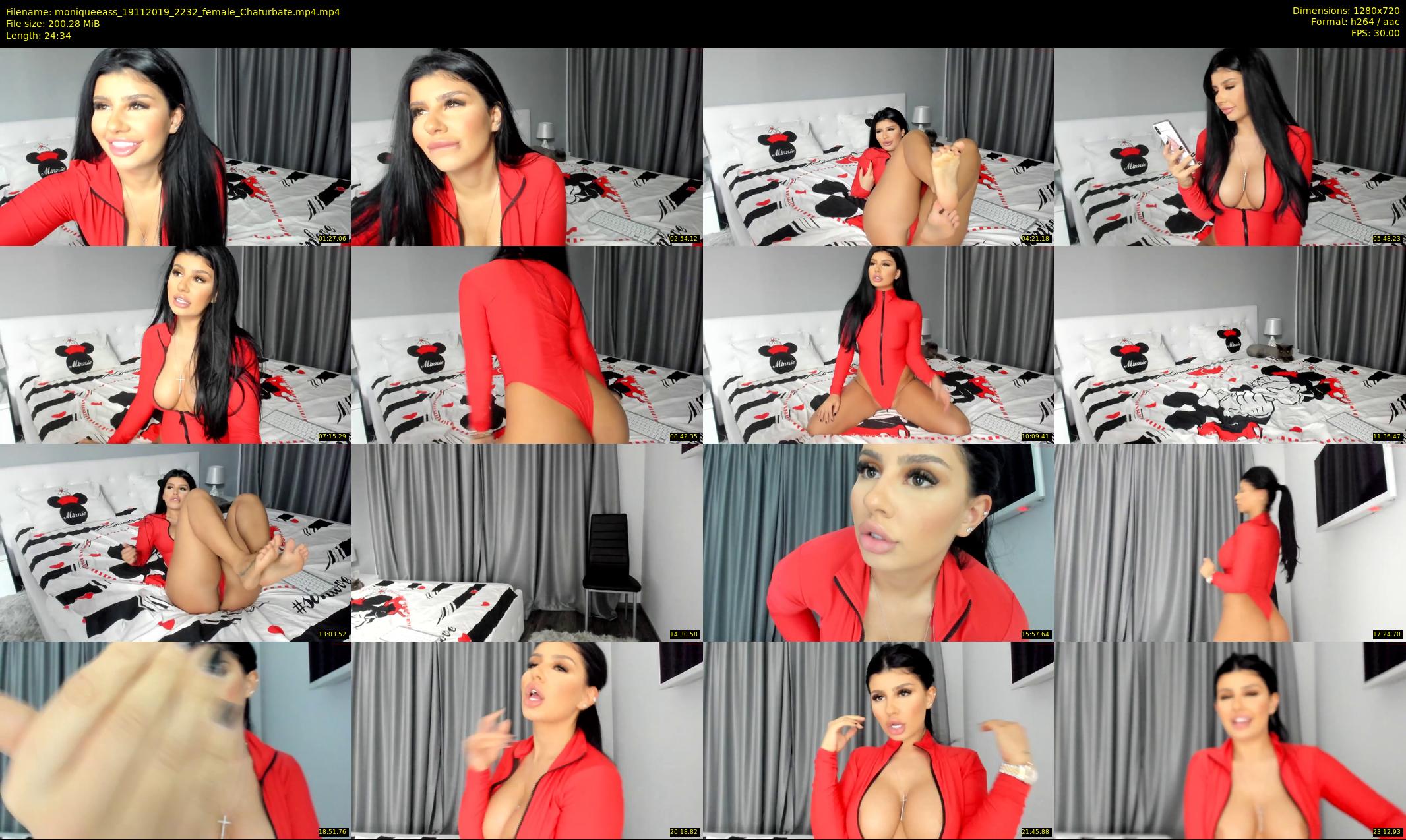 moniqueeass — 25 minute Chaturbate female cam show recording, 720p, Nov 19, 2019